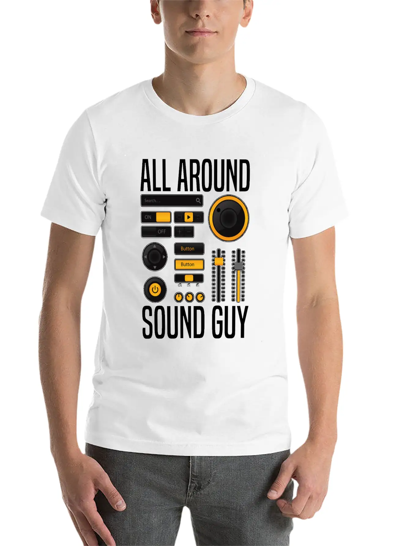 Sound Audio Engineer Music Producer Unisex Casual T-Shirt – Clean Design For Daily Comfort