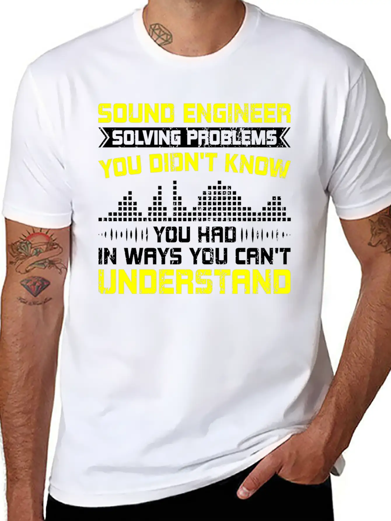Sound Guy Guy Sound Lightweight Cotton T-Shirt – Daily Comfort Graphic Shirt