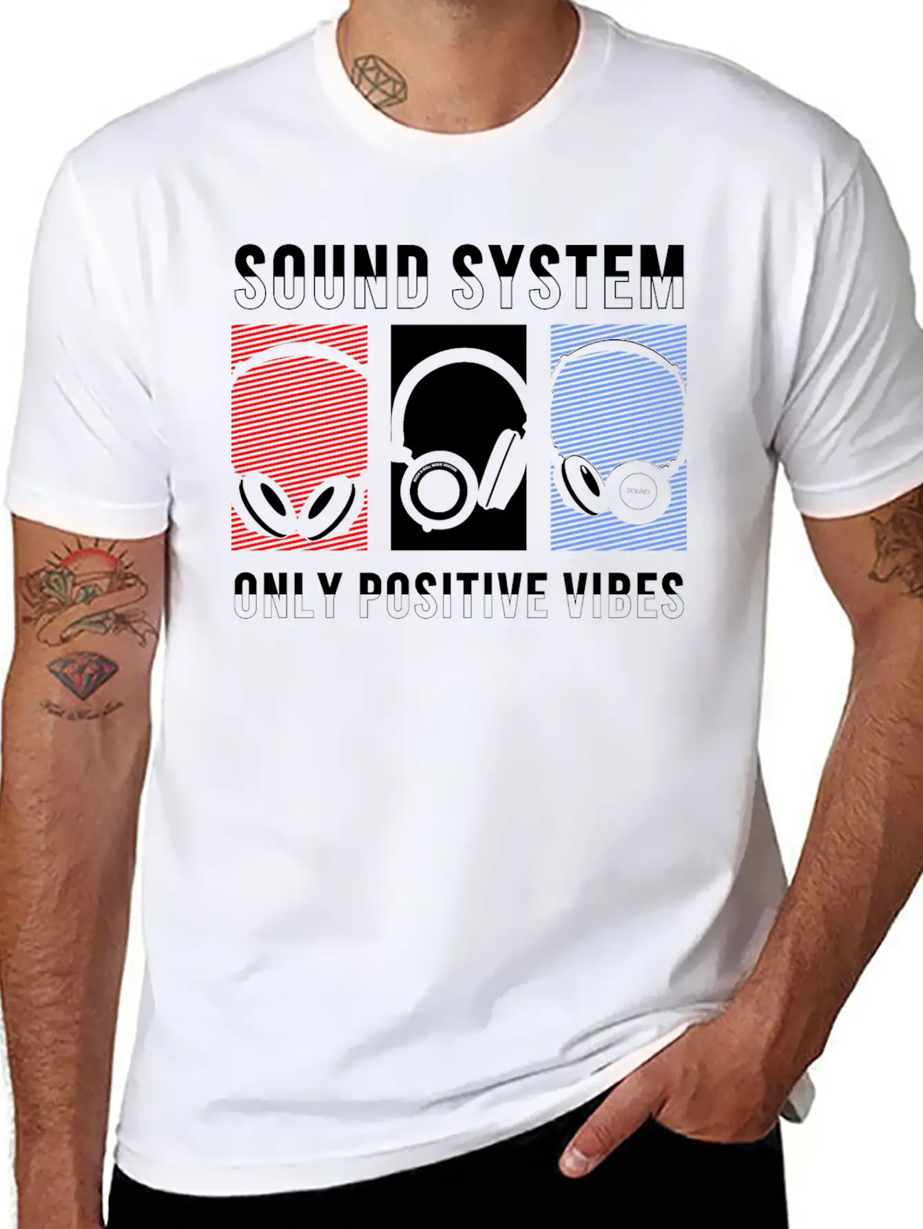 Sound System SHIRT Lightweight Cotton T-Shirt – Daily Comfort Graphic Shirt