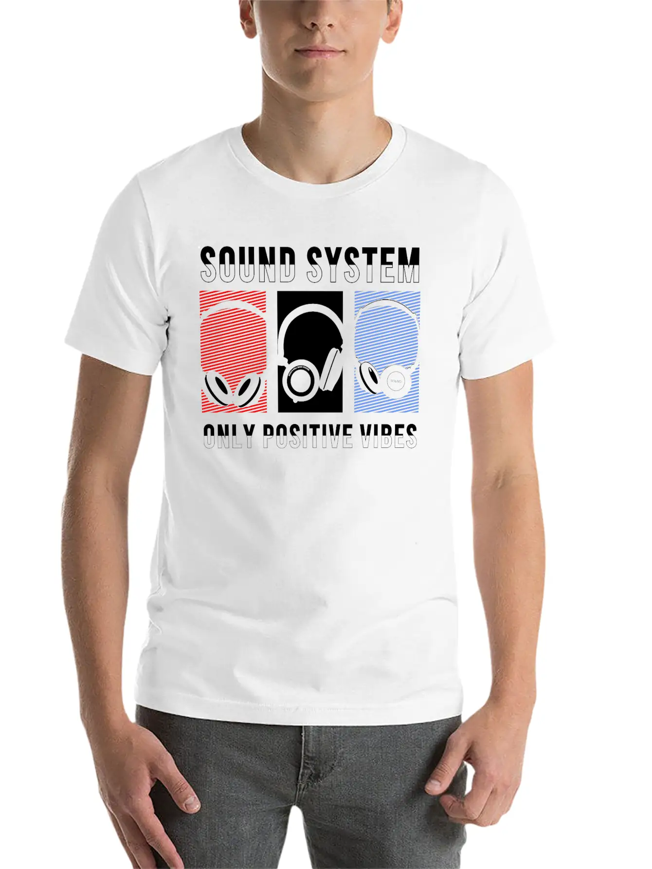 Sound System SHIRT Lightweight Cotton T-Shirt – Daily Comfort Graphic Shirt