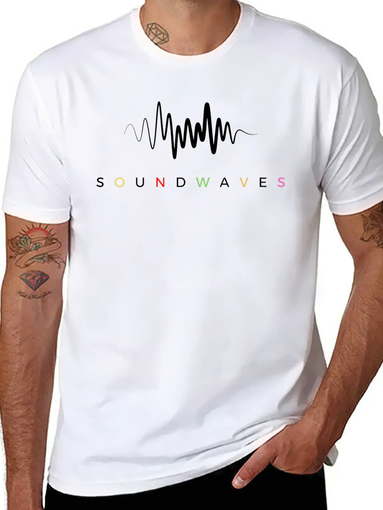 Soundwaves Essential Cotton Tee For Daily Outfits – Unisex Style