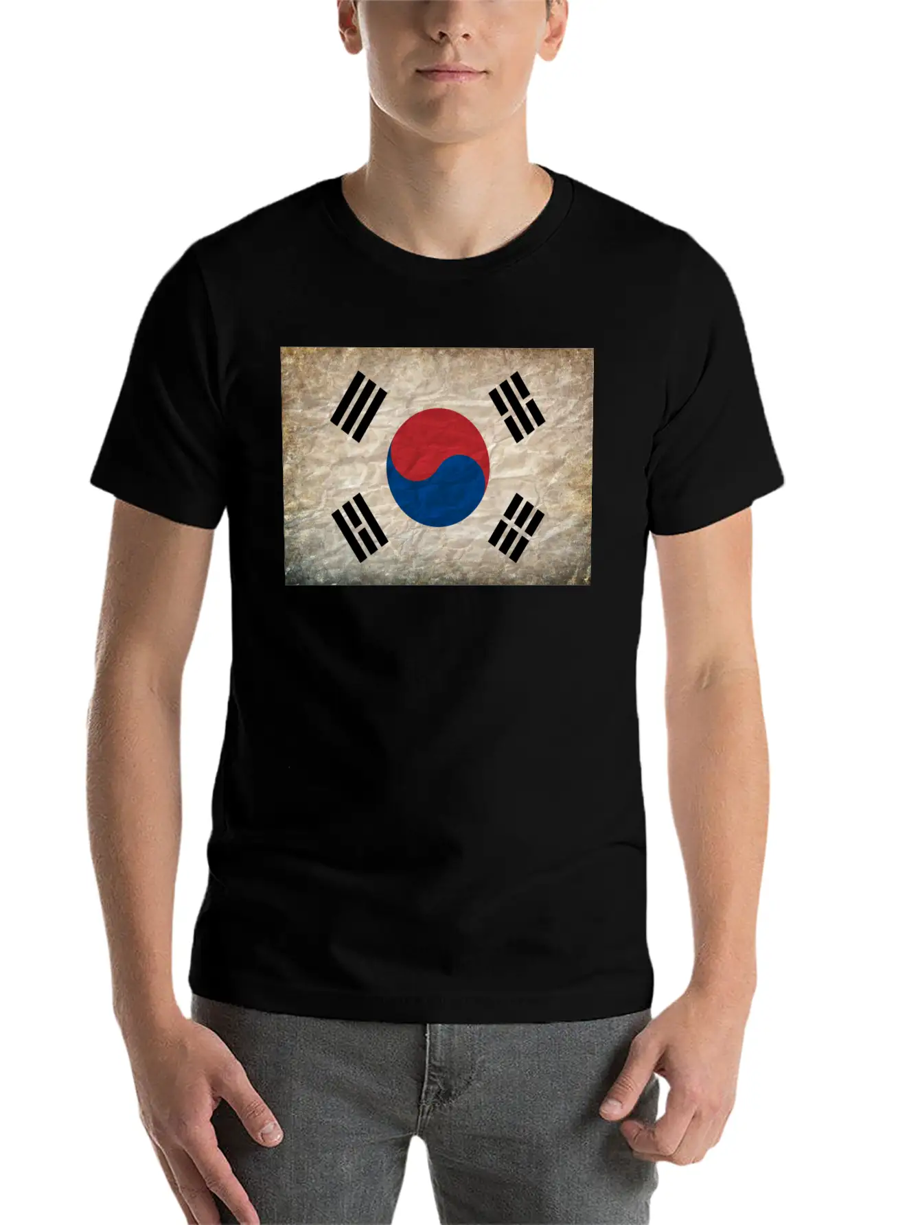 South Korea Flag Relaxed Everyday Tee – Lightweight And Durable Cotton