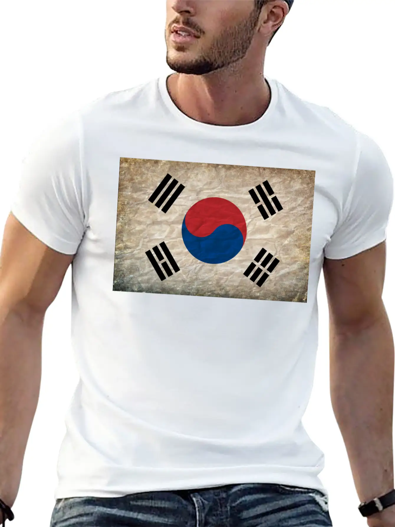 South Korea Flag Relaxed Everyday Tee – Lightweight And Durable Cotton