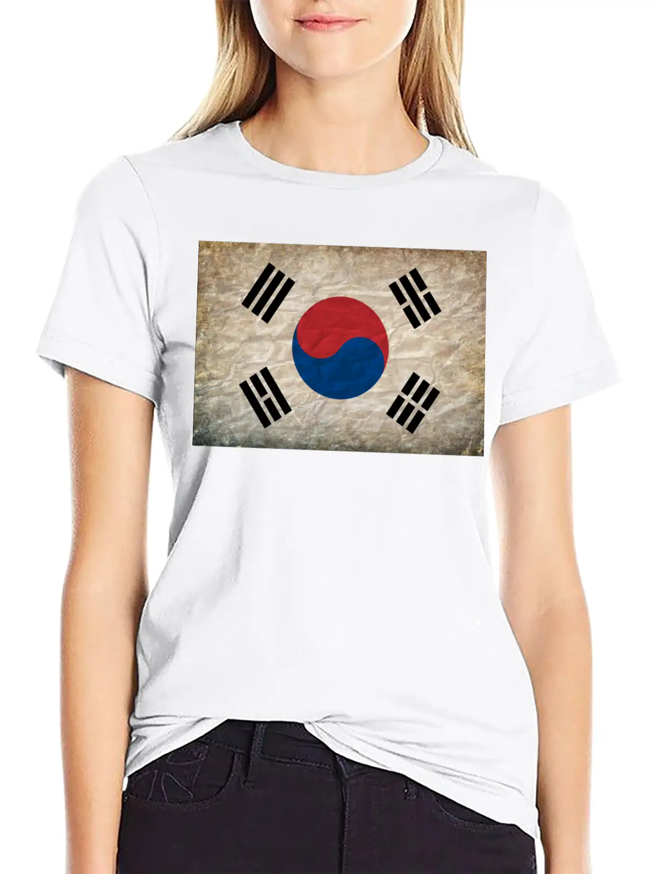 South Korea Flag Relaxed Everyday Tee – Lightweight And Durable Cotton