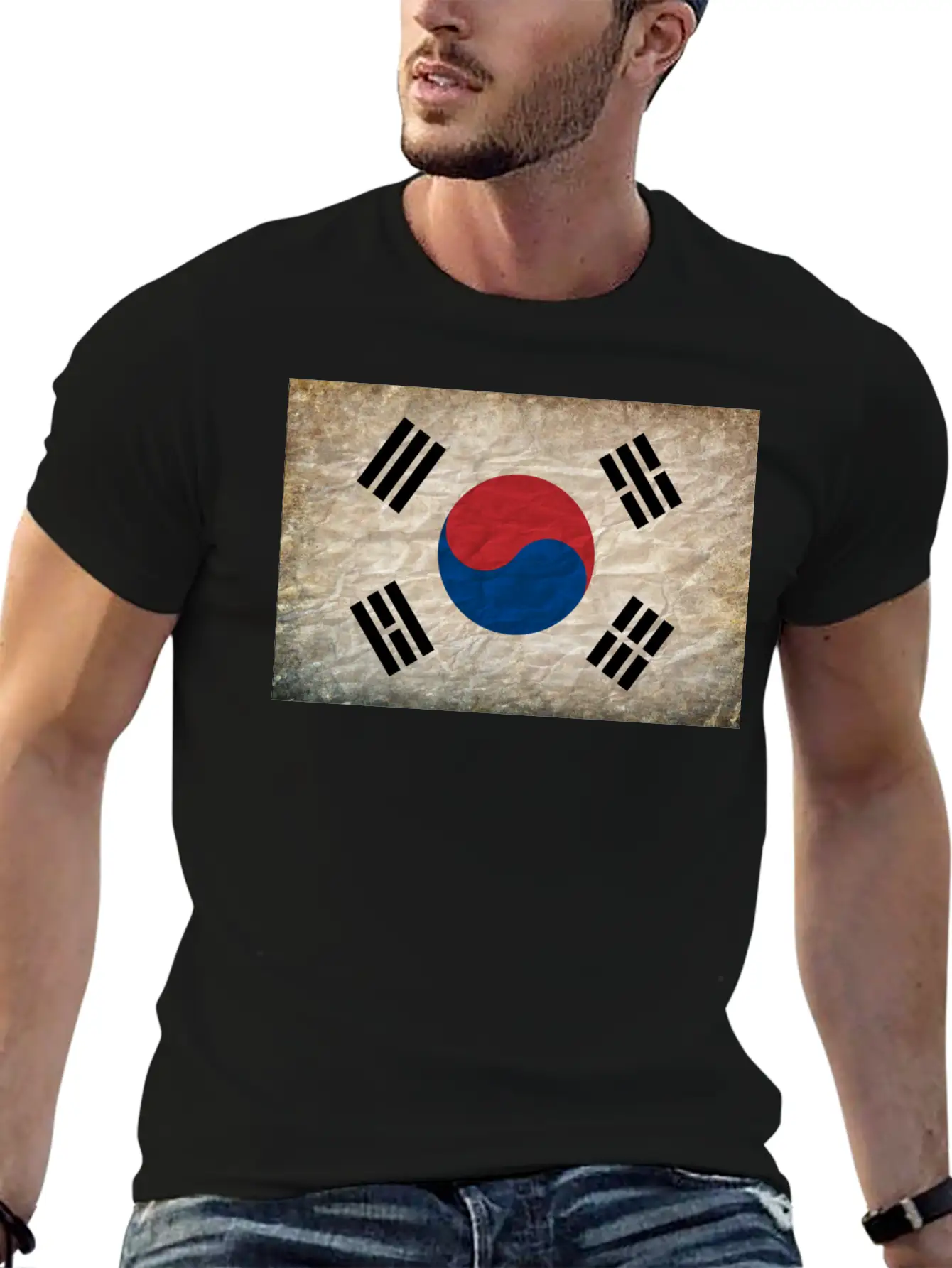 South Korea Flag Relaxed Everyday Tee – Lightweight And Durable Cotton