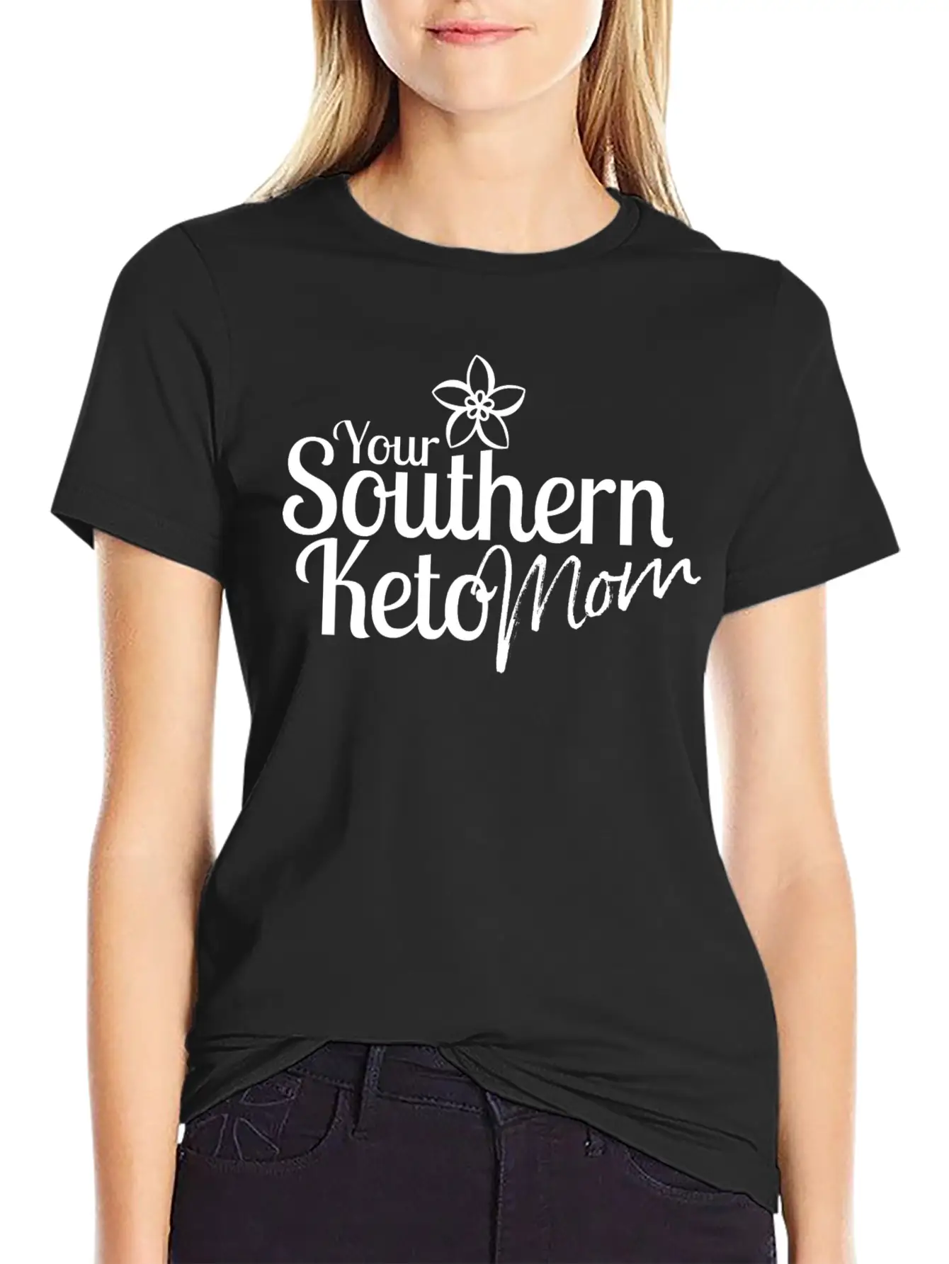 Southern Keto Mom - White Classic Fit Graphic Tee For Daily Comfort – Unisex Cotton Shirt