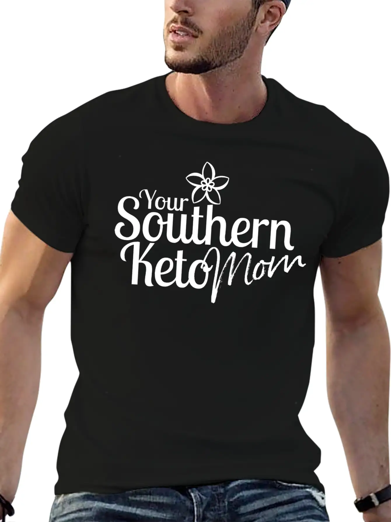 Southern Keto Mom - White Classic Fit Graphic Tee For Daily Comfort – Unisex Cotton Shirt