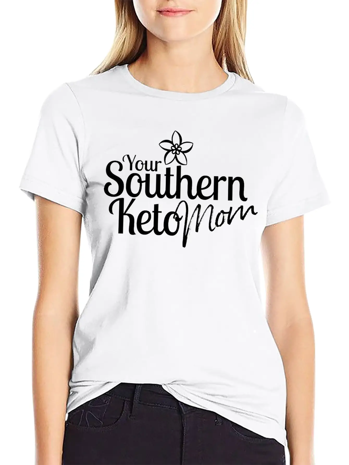 Southern Keto Mom - White Classic Fit Graphic Tee For Daily Comfort – Unisex Cotton Shirt