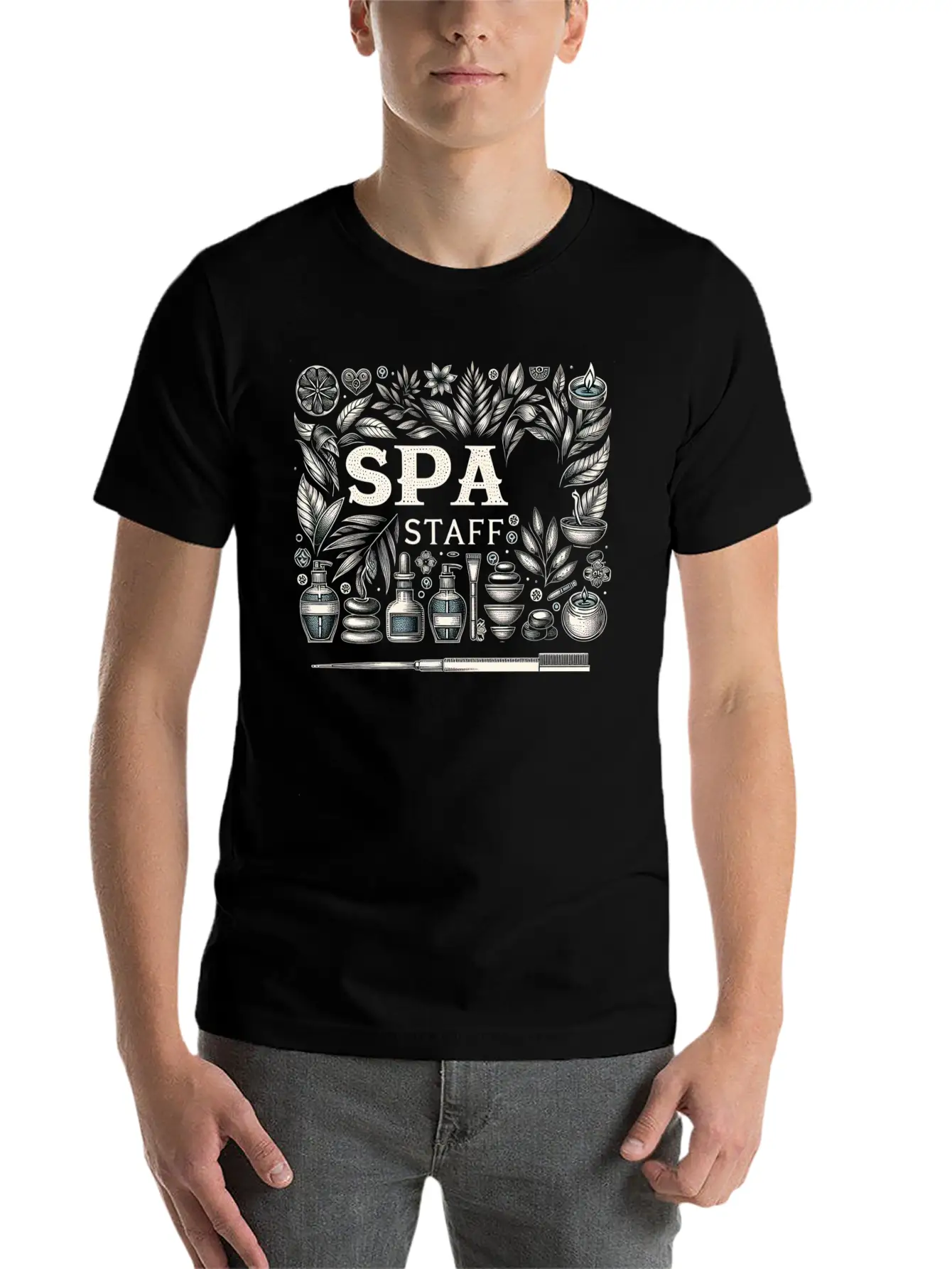 Spa Staff 5 Stylish Everyday T-Shirt – Unisex Basic Cotton Tee
