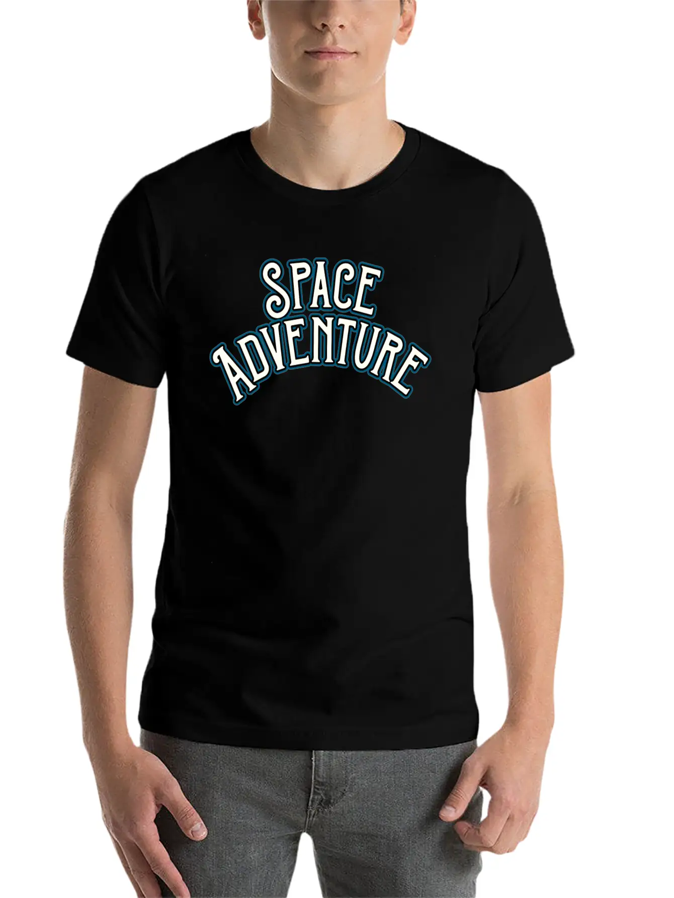 Space Adventure Lightweight Cotton T-Shirt – Daily Comfort Graphic Shirt