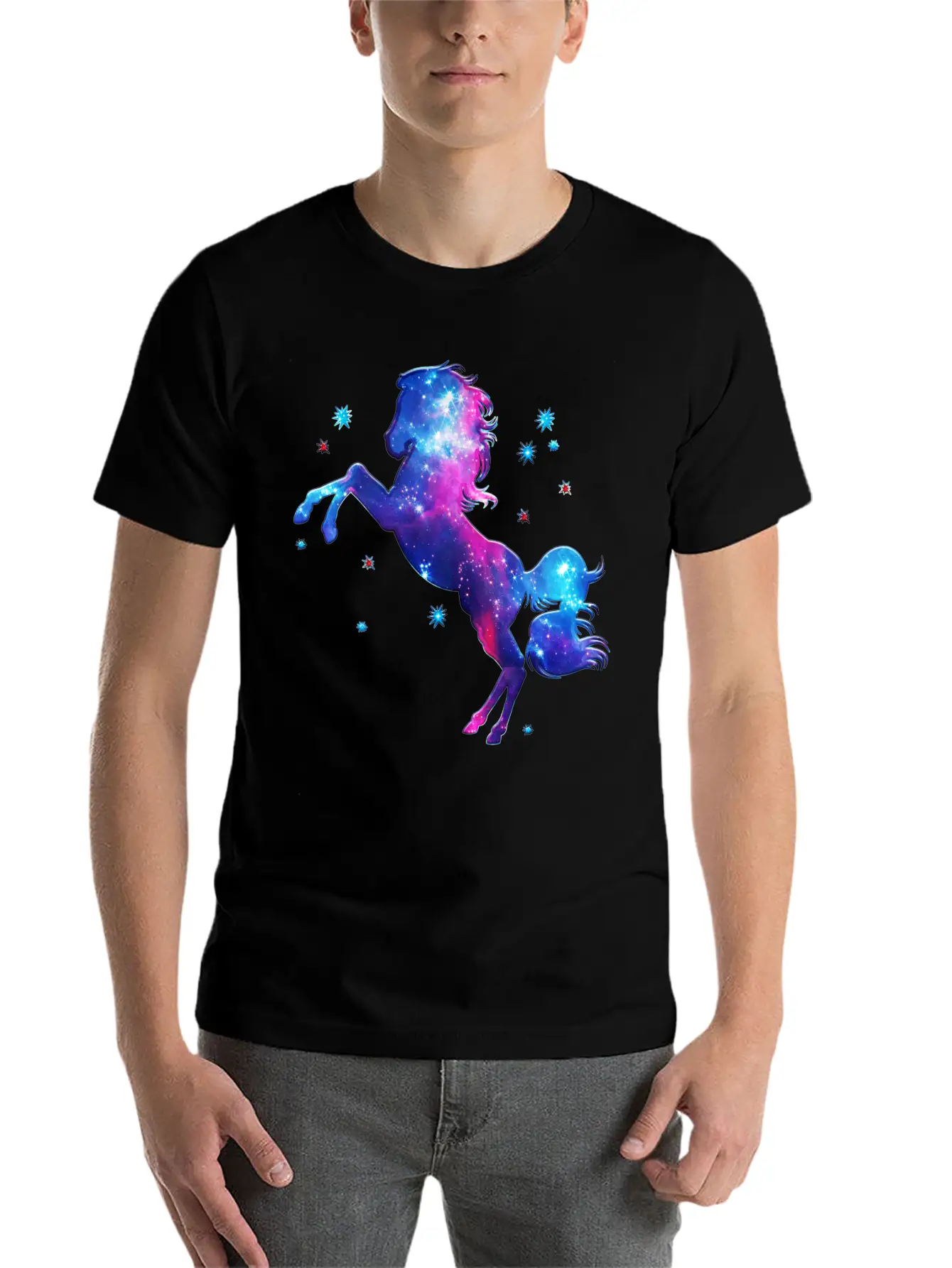 Space Horse, Cosmos, Universe, Space, Galactic Modern Fit Casual T-Shirt ��� Clean And Versatile Design