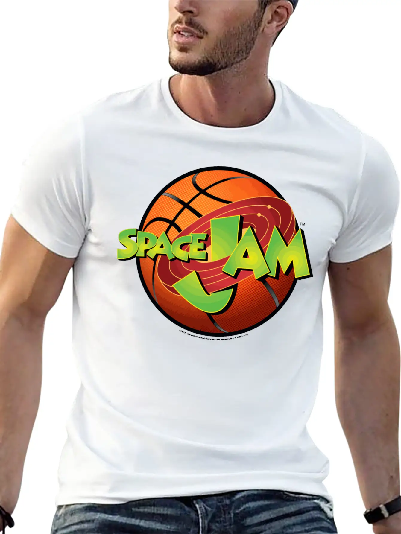 Space Jam Basketball Logo Unisex Casual T-Shirt – Clean Design For Daily Comfort
