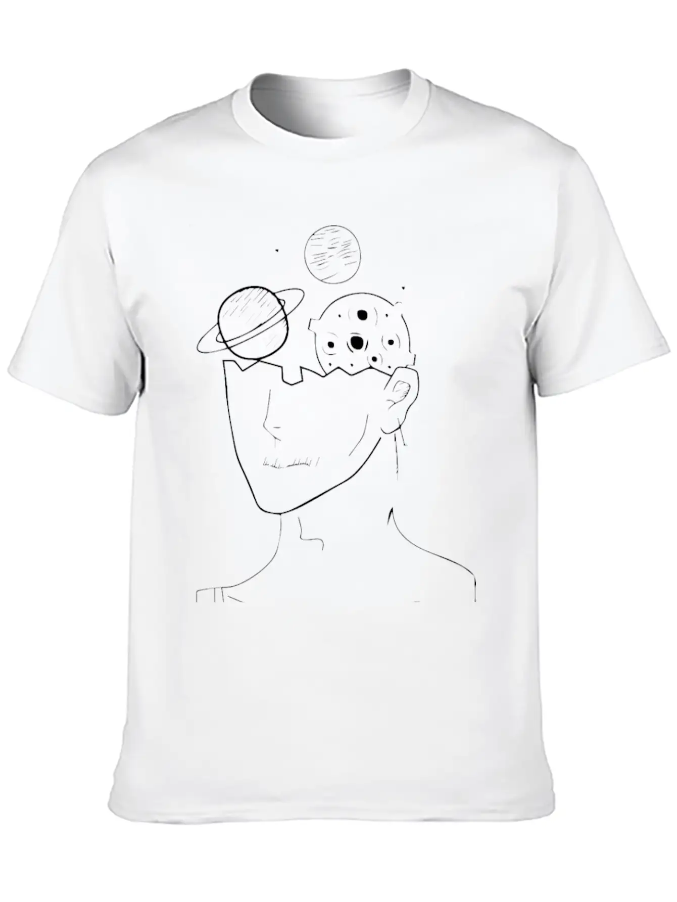 SPACE MIND Soft Cotton Short Sleeve Tee – Unisex Wardrobe Staple