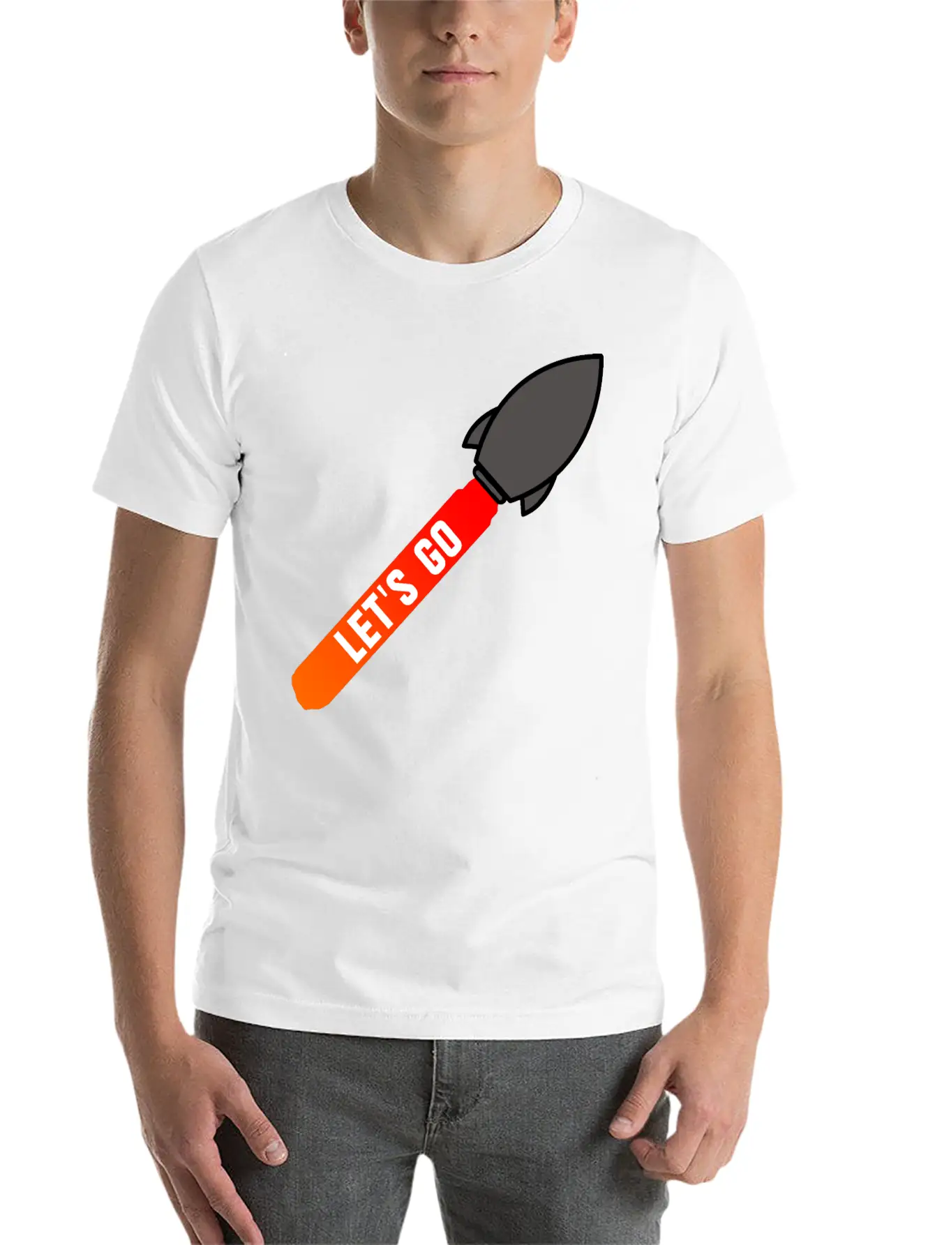 Space Rocket Classic Fit Graphic Tee For Daily Comfort – Unisex Cotton Shirt