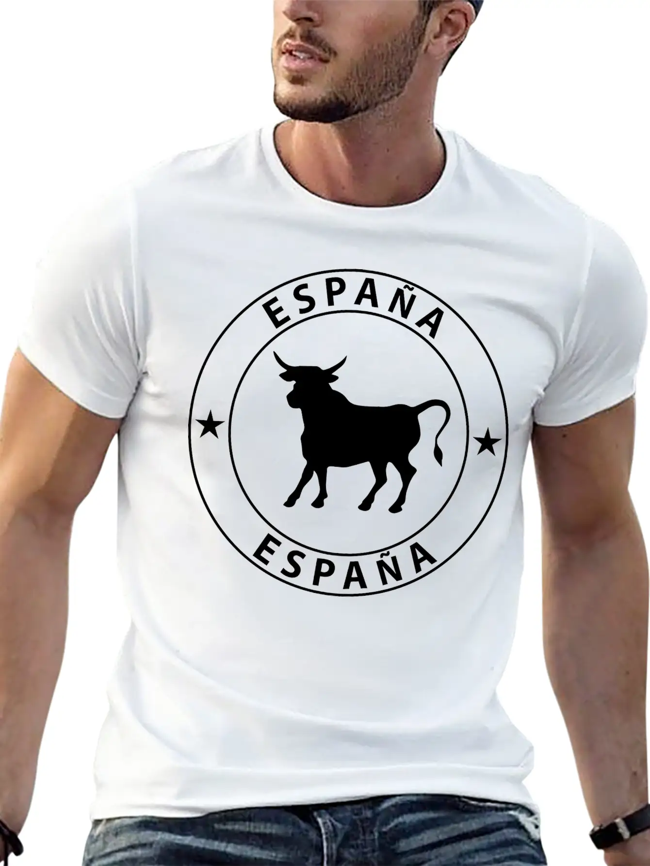 Spain Bull Essential Cotton Tee For Daily Outfits – Unisex Style