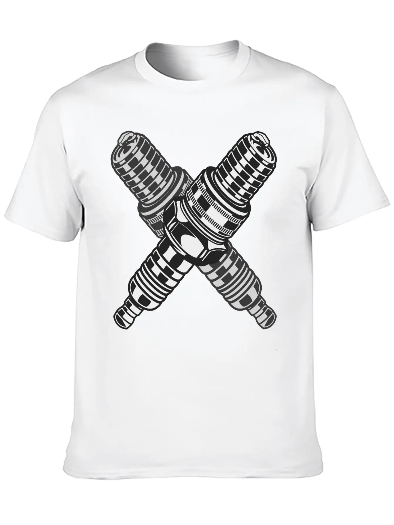 Spark Plug Lightweight Cotton T-Shirt – Daily Comfort Graphic Shirt