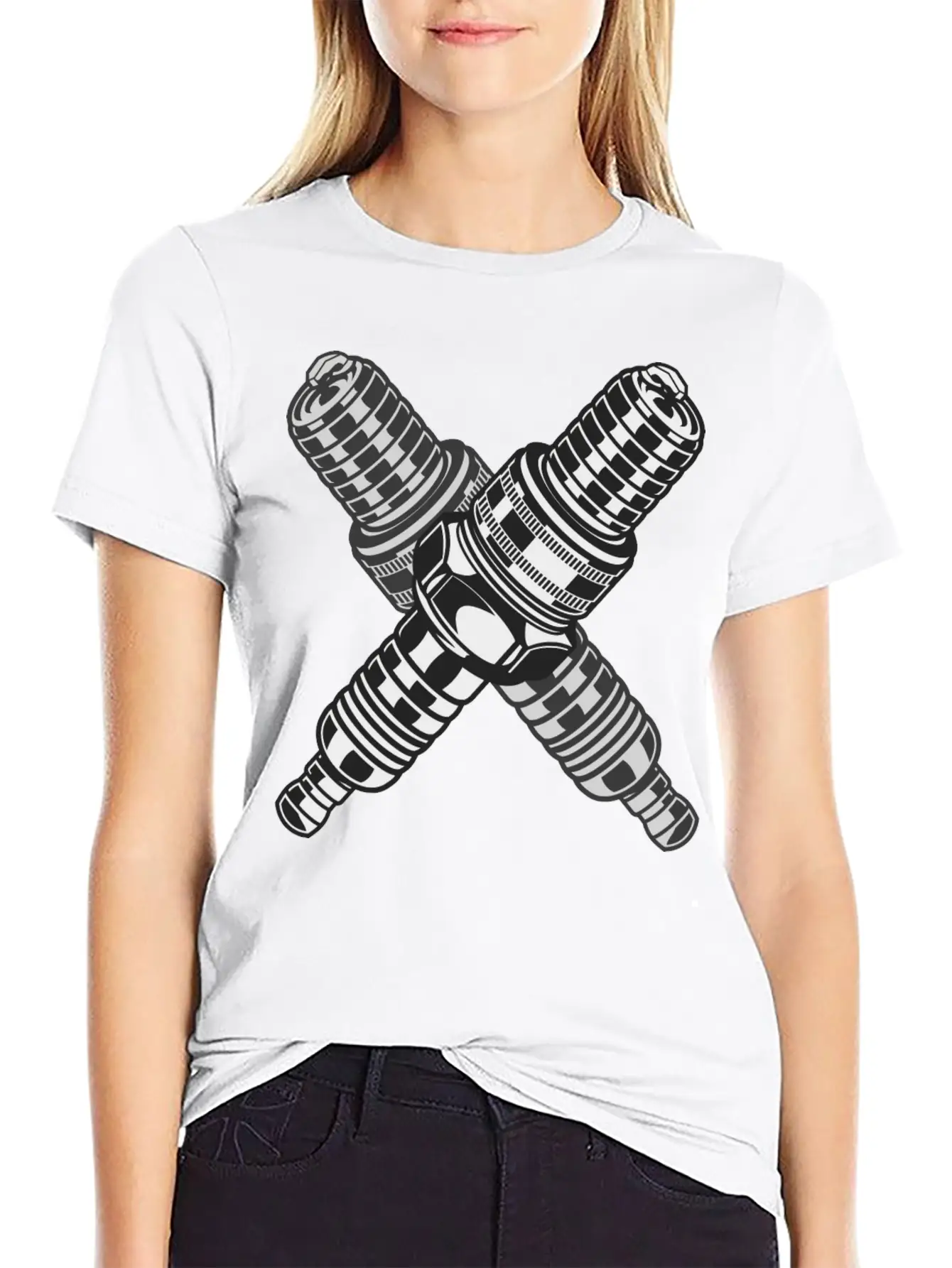 Spark Plug Lightweight Cotton T-Shirt – Daily Comfort Graphic Shirt