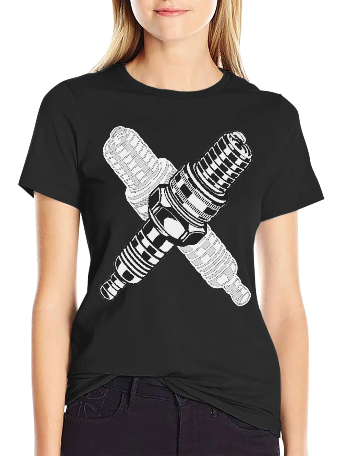 Spark Plug Lightweight Cotton T-Shirt – Daily Comfort Graphic Shirt