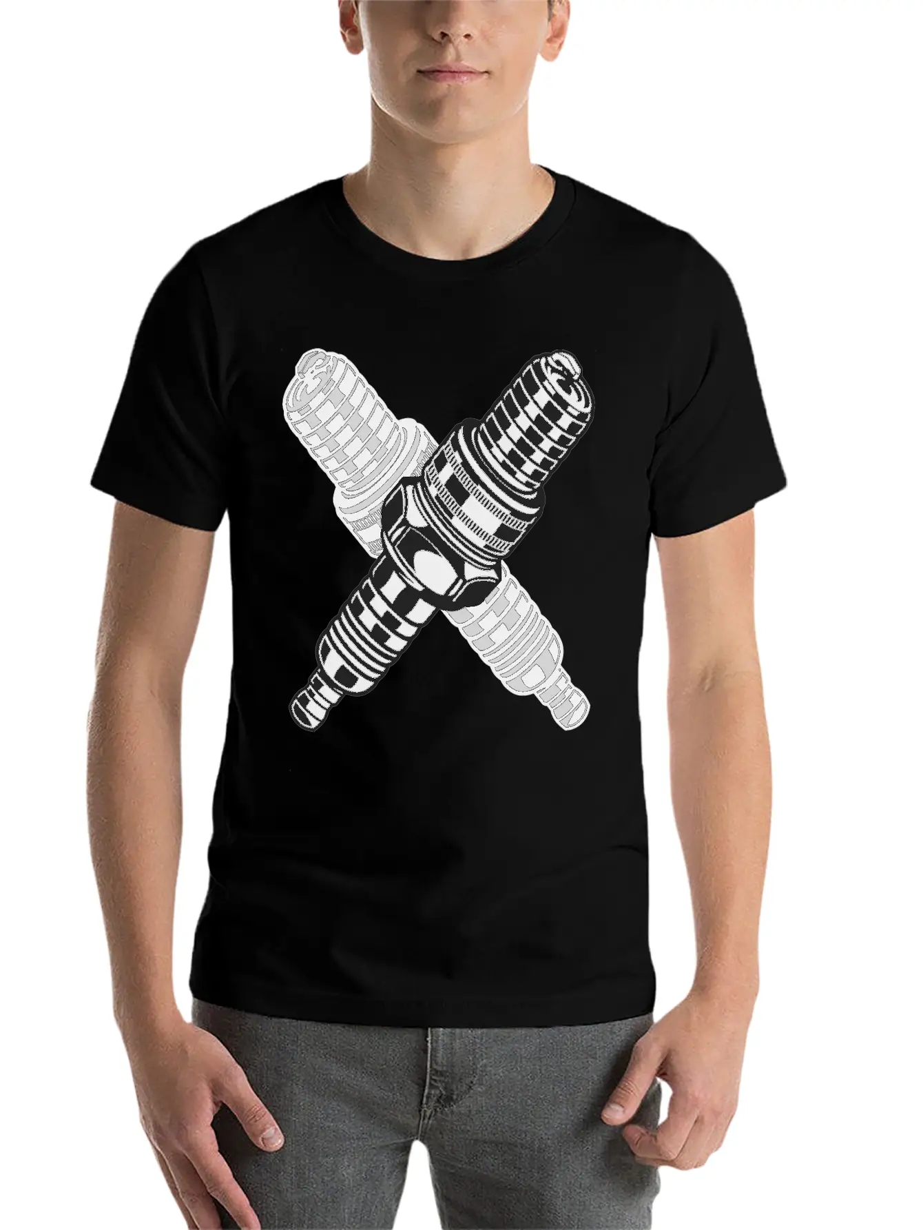 Spark Plug Lightweight Cotton T-Shirt – Daily Comfort Graphic Shirt