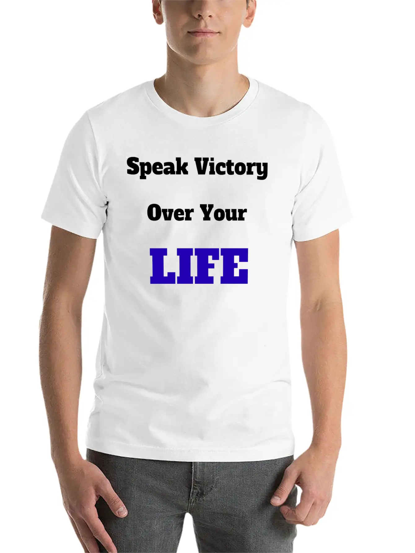 Speak Victory Basic Graphic T-Shirt – Daily Comfort In Soft Cotton