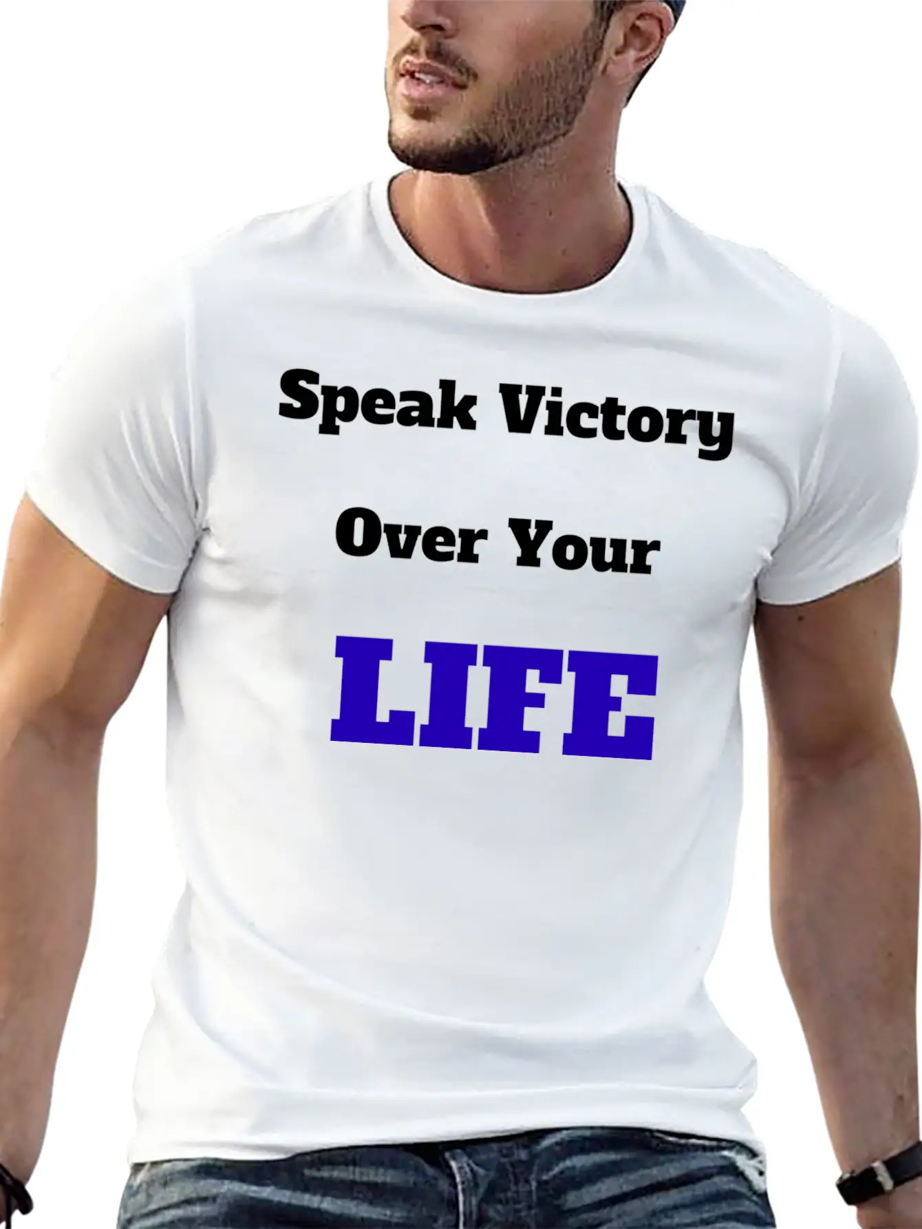 Speak Victory Basic Graphic T-Shirt – Daily Comfort In Soft Cotton