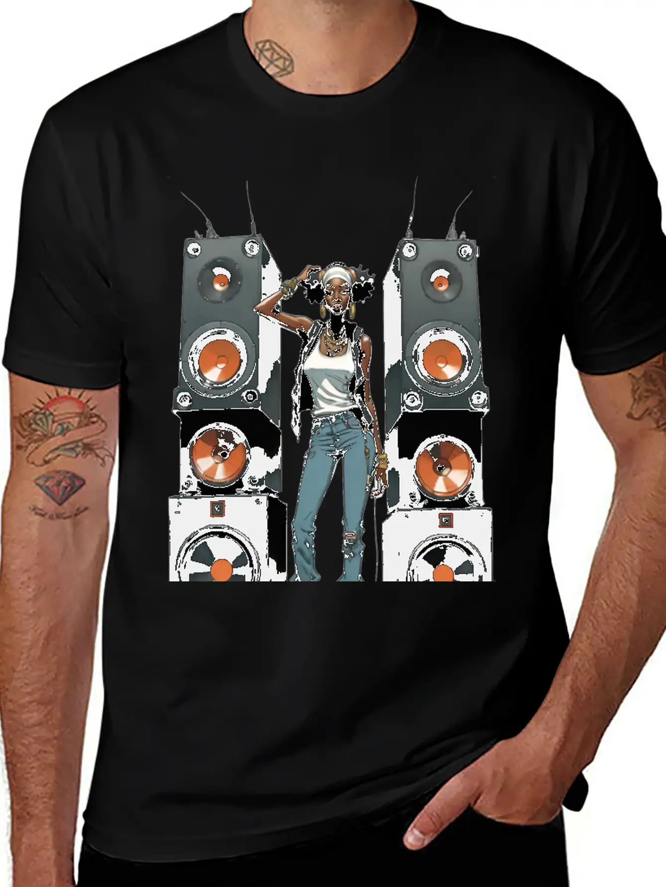 SPEAKER QUEEN 002 Classic Fit Graphic Tee For Daily Comfort – Unisex Cotton Shirt