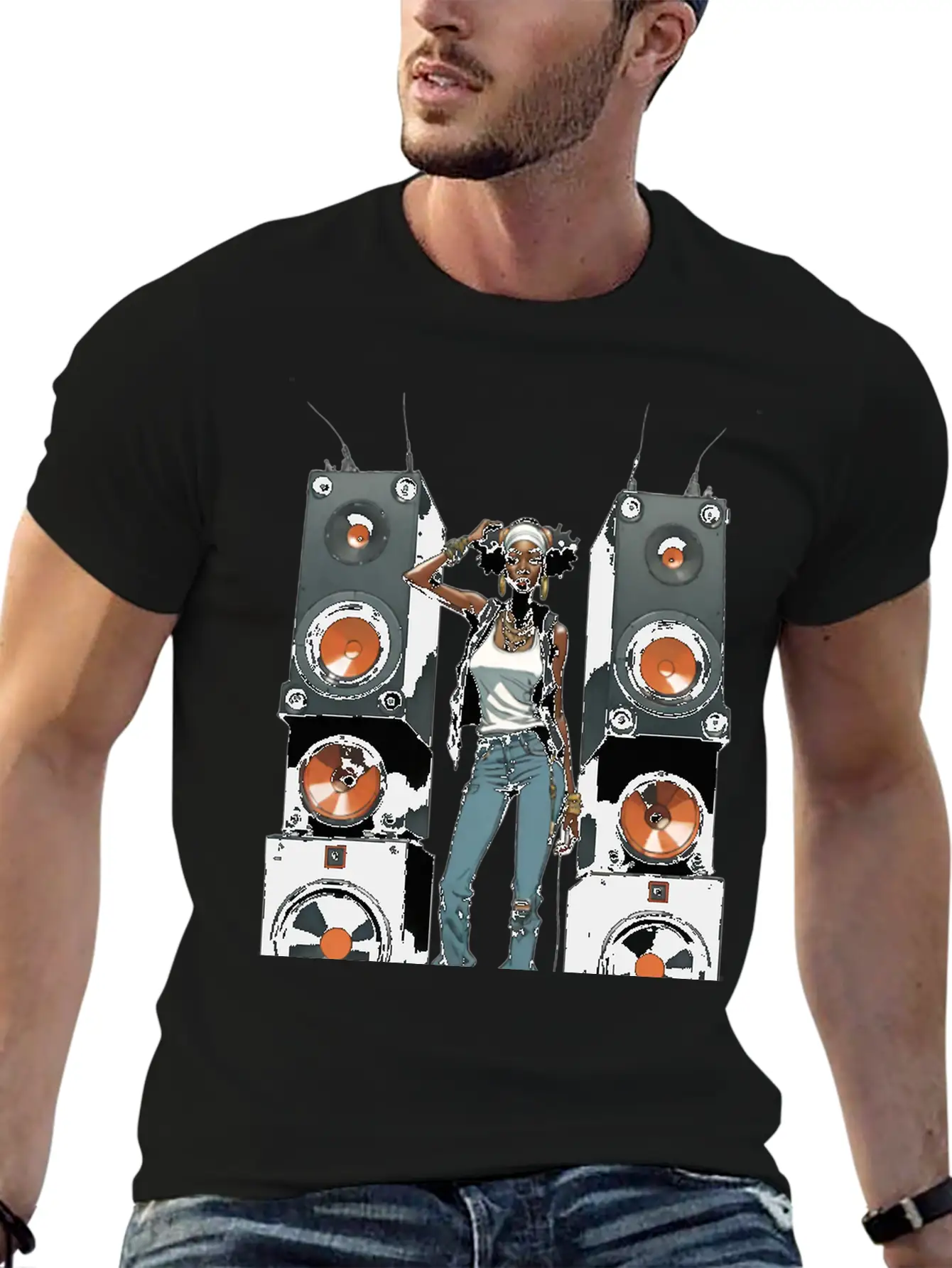 SPEAKER QUEEN 002 Classic Fit Graphic Tee For Daily Comfort – Unisex Cotton Shirt