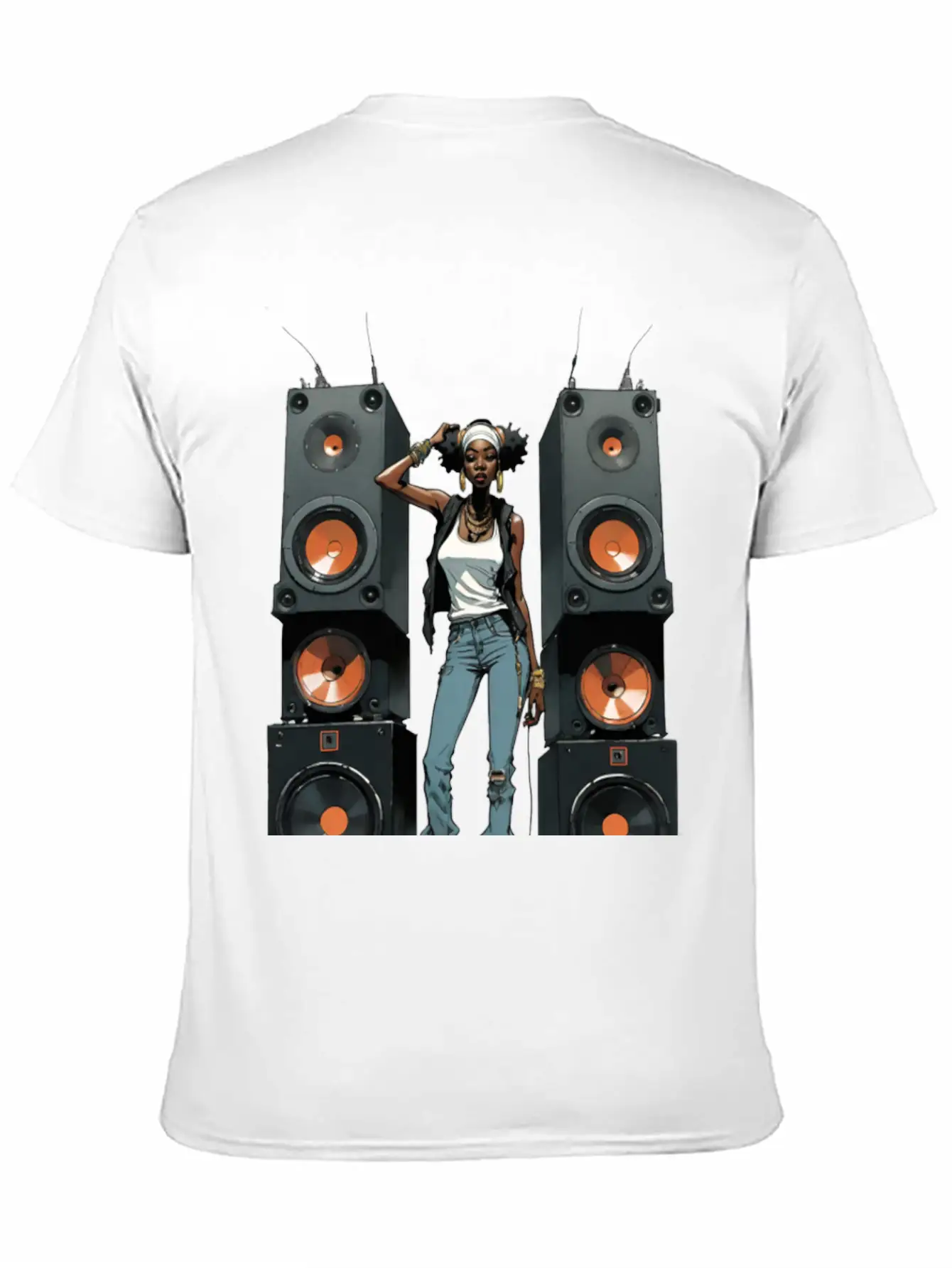 SPEAKER QUEEN 002 Classic Fit Graphic Tee For Daily Comfort – Unisex Cotton Shirt