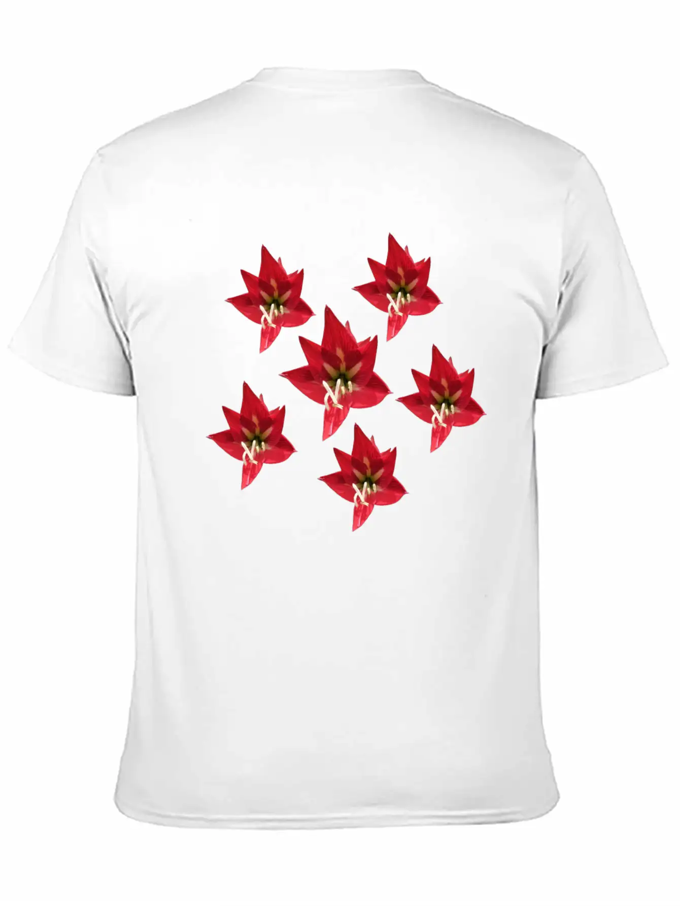 Speaker Red Flower Unisex Casual T-Shirt – Clean Design For Daily Comfort