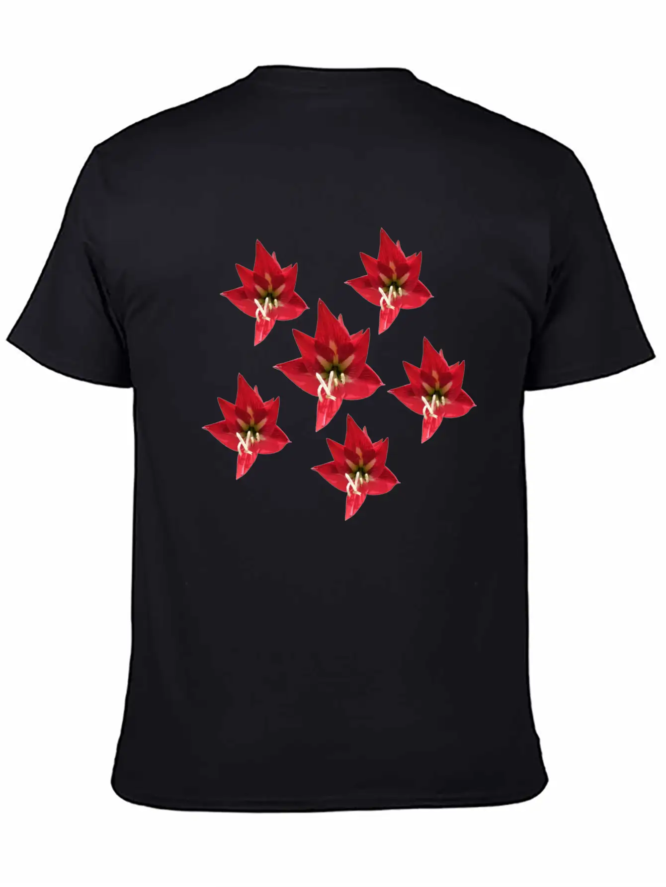 Speaker Red Flower Unisex Casual T-Shirt – Clean Design For Daily Comfort