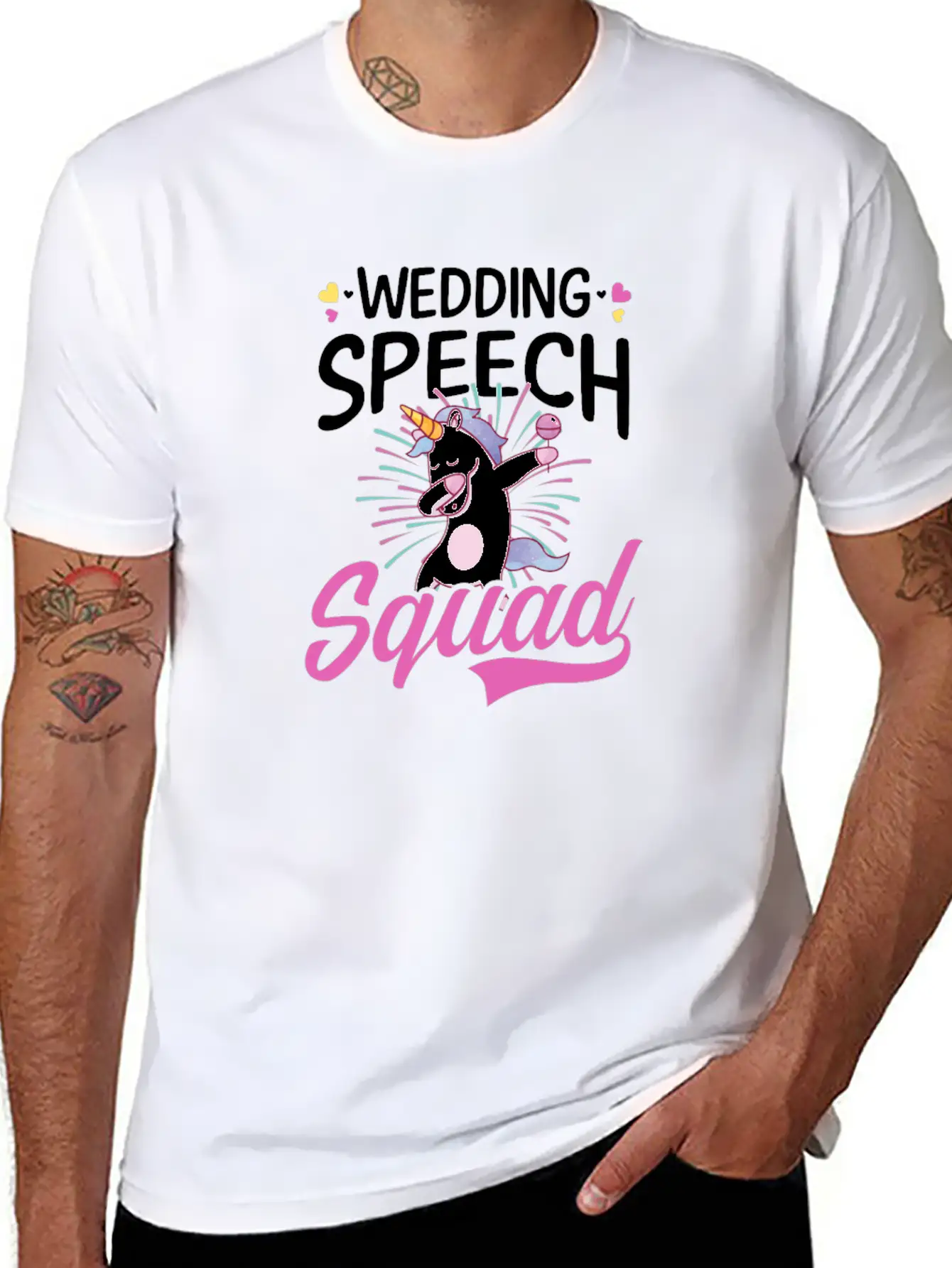 Speaker Wedding Speech Squad Stylish Everyday T-Shirt – Unisex Basic Cotton Tee