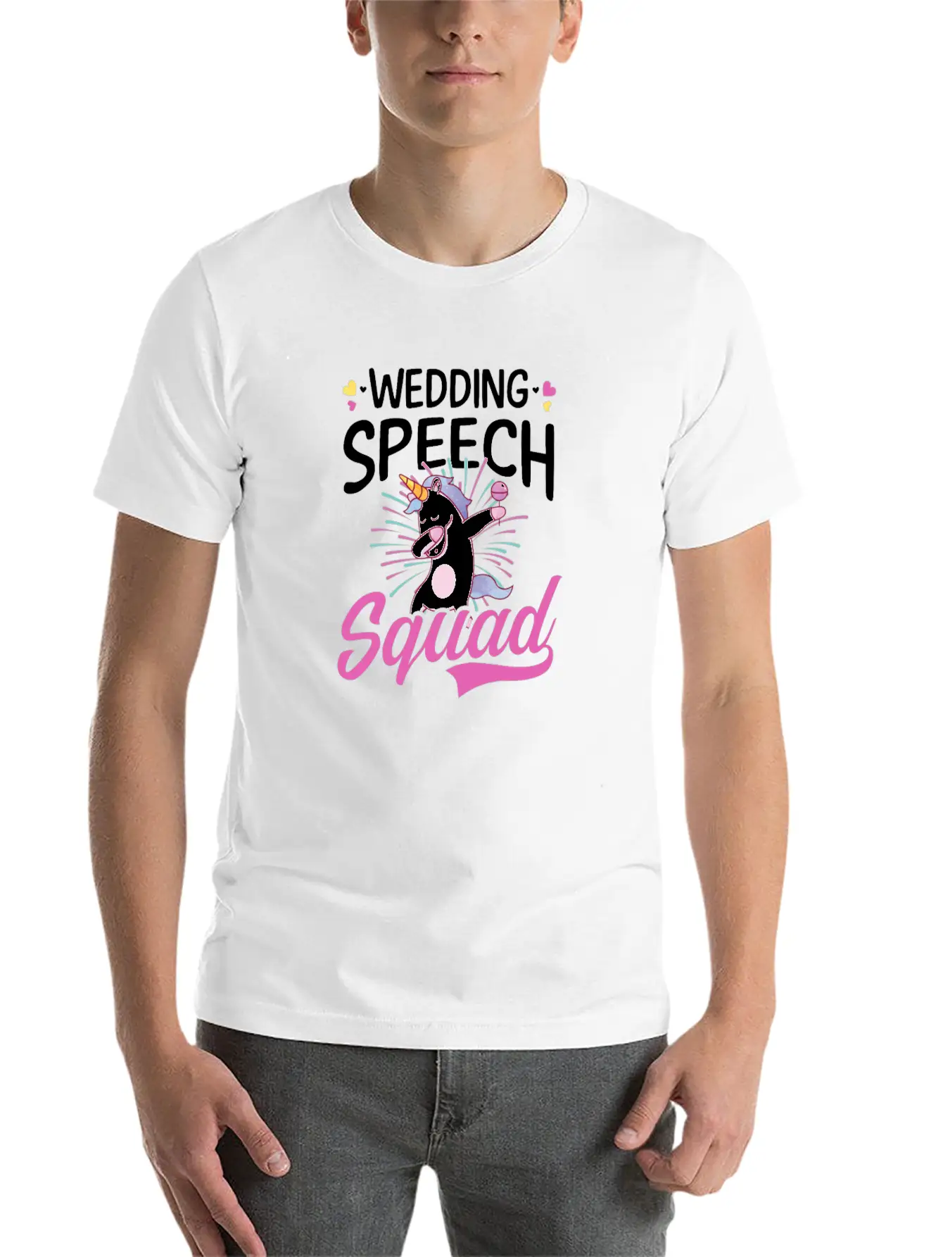 Speaker Wedding Speech Squad Stylish Everyday T-Shirt – Unisex Basic Cotton Tee
