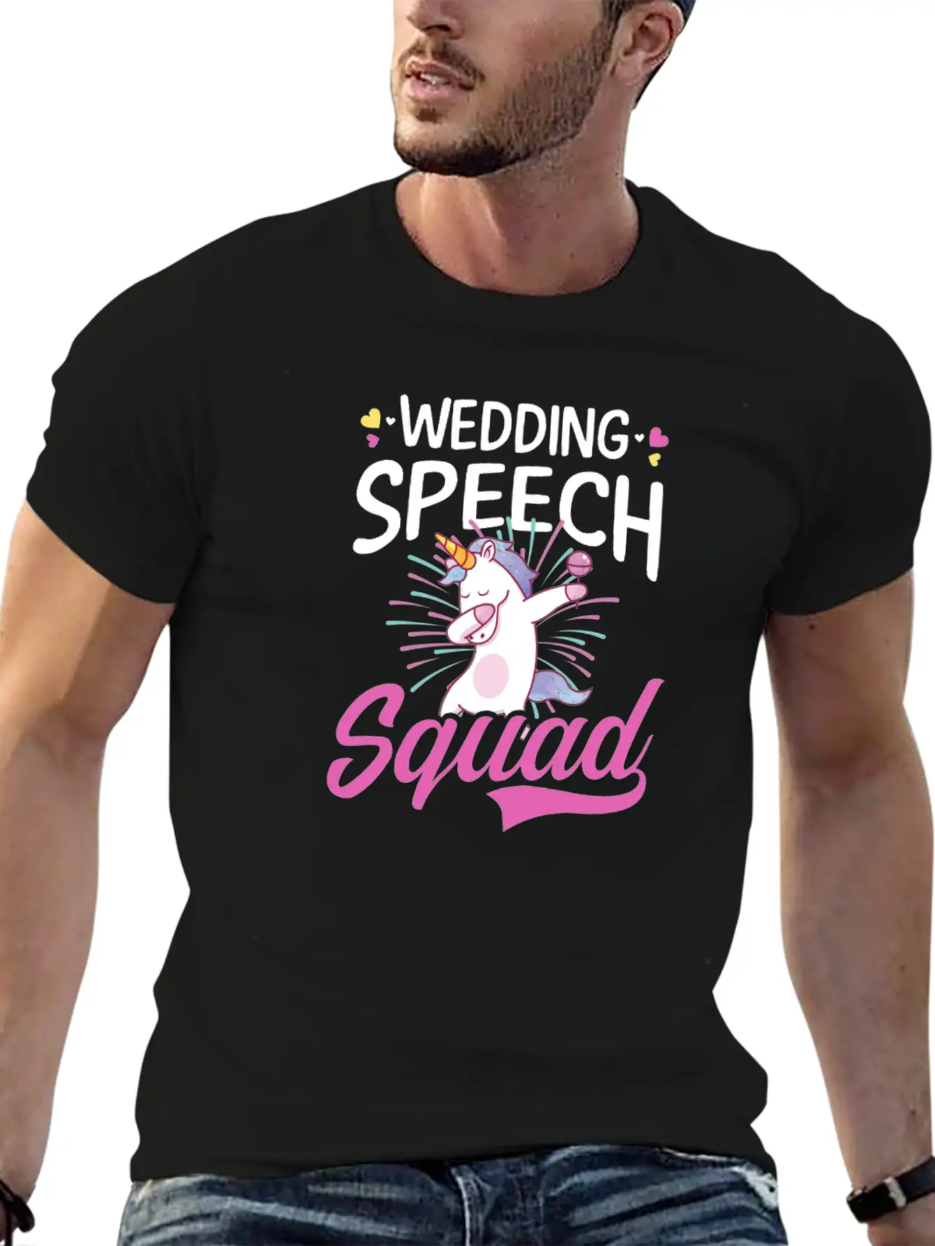 Speaker Wedding Speech Squad Stylish Everyday T-Shirt – Unisex Basic Cotton Tee