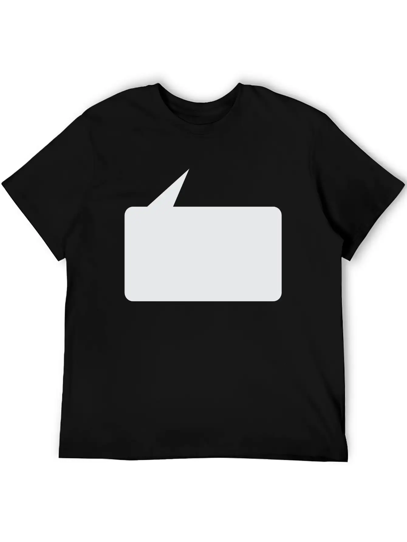Speech Bubble Balloon, Square Small_1c Essential Cotton Tee For Daily Outfits – Unisex Style