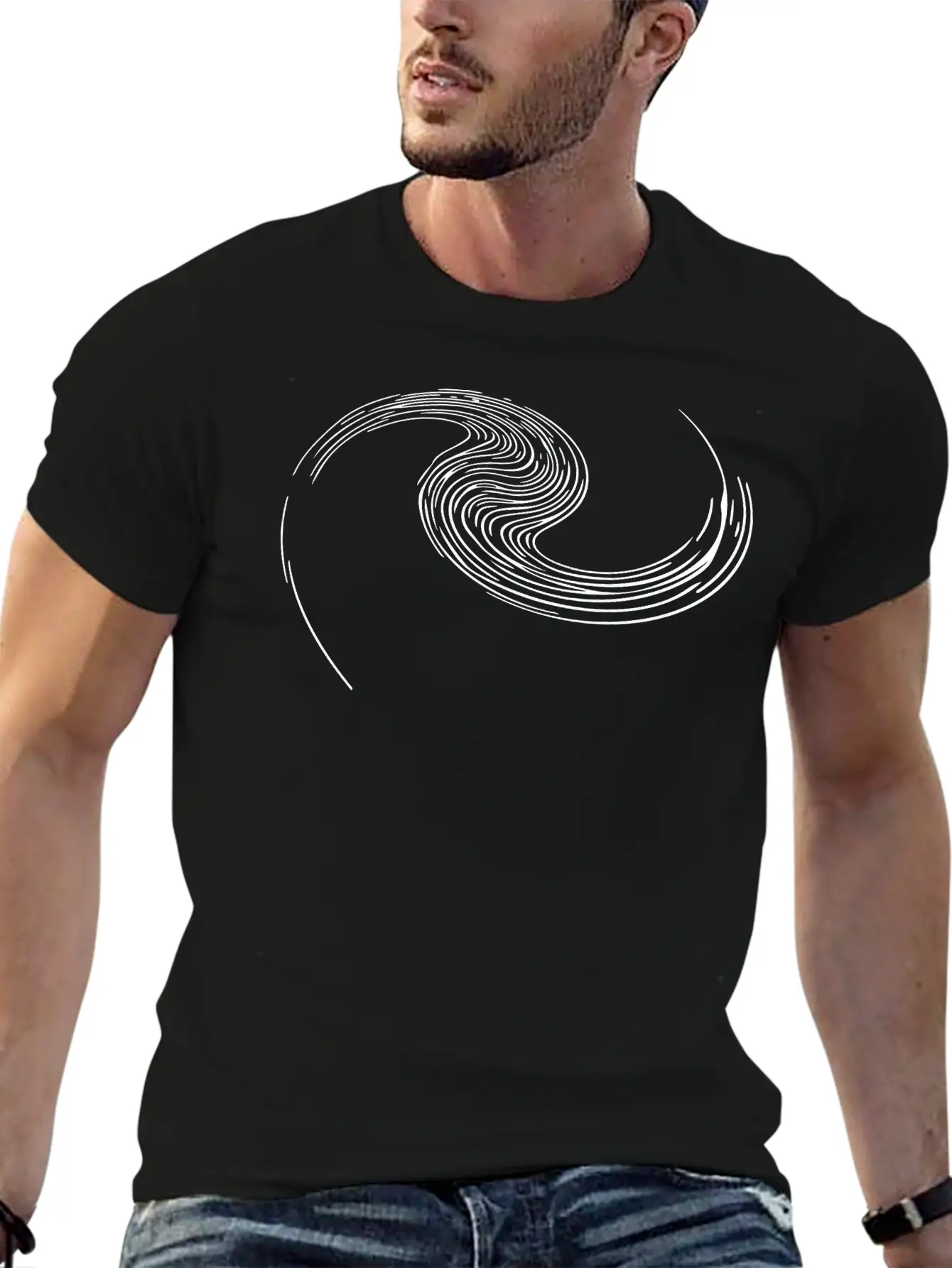 Spiral Geometry - Spiral Galaxy Modern Fit Casual T-Shirt – Clean And Versatile Design