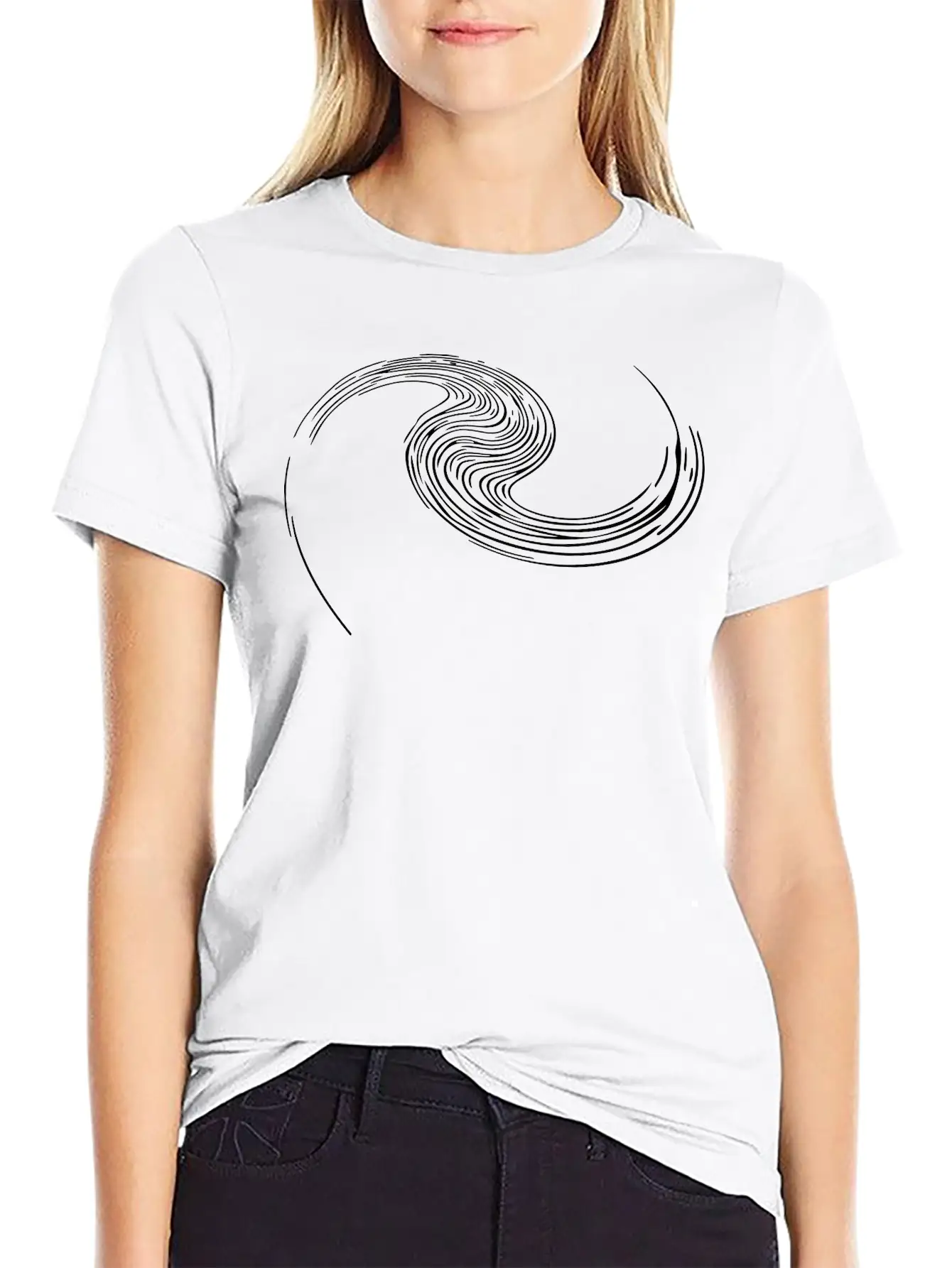 Spiral Geometry - Spiral Galaxy Modern Fit Casual T-Shirt – Clean And Versatile Design