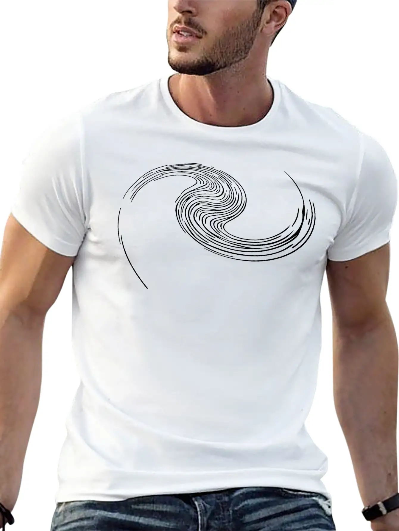 Spiral Geometry - Spiral Galaxy Modern Fit Casual T-Shirt – Clean And Versatile Design