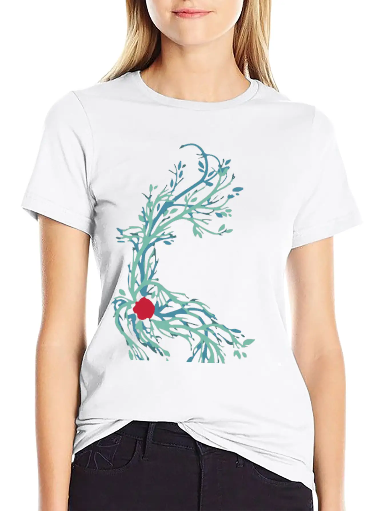 Spirit Vines Basic Graphic T-Shirt – Daily Comfort In Soft Cotton