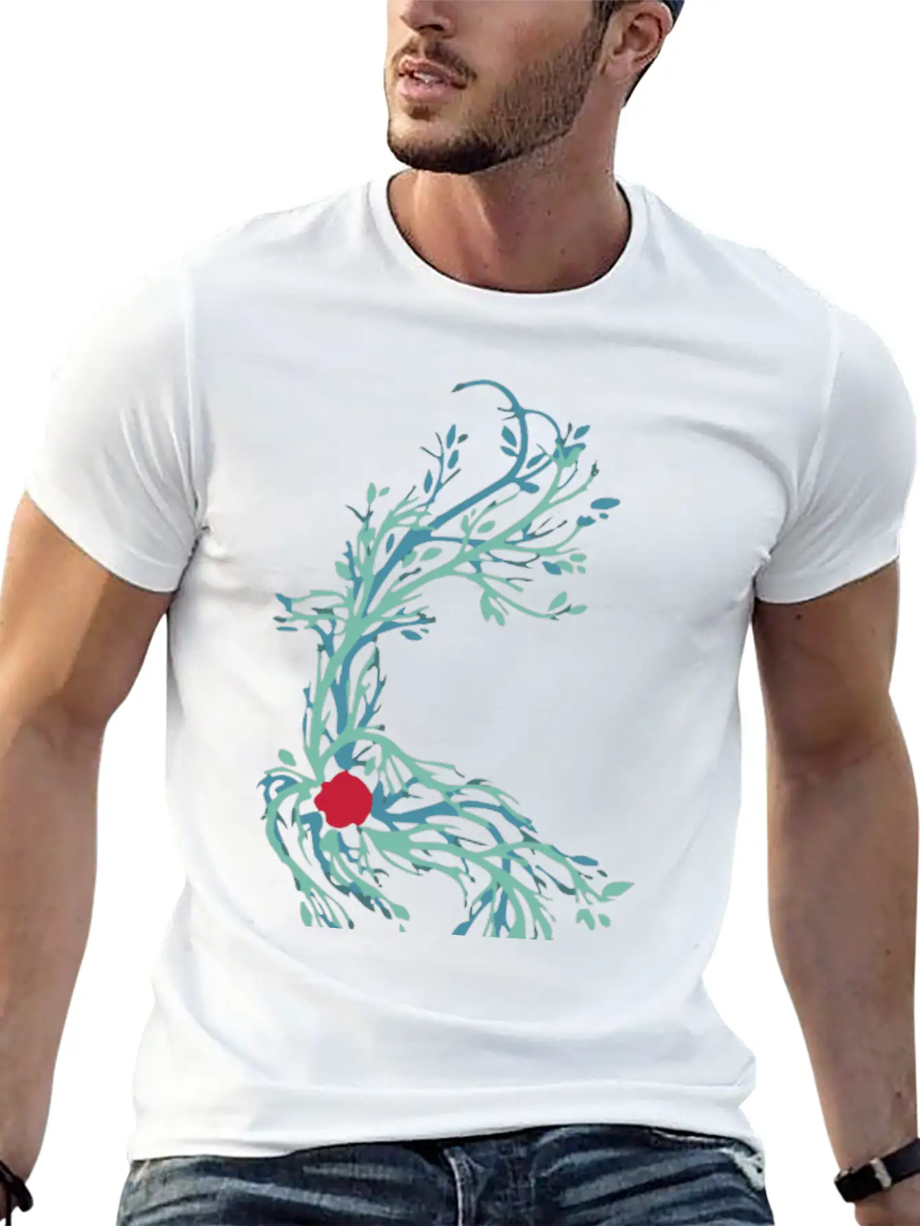 Spirit Vines Basic Graphic T-Shirt – Daily Comfort In Soft Cotton