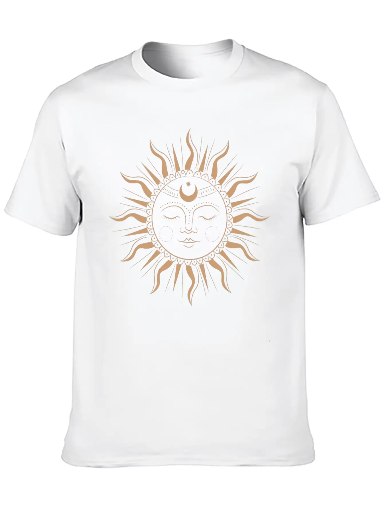 Spiritual Sun Basic Graphic T-Shirt – Daily Comfort In Soft Cotton