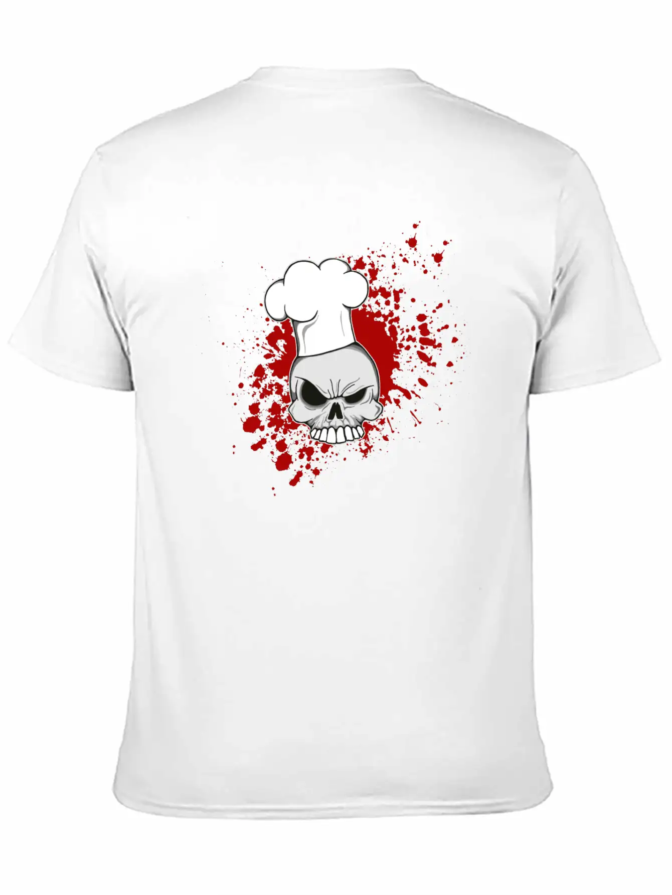 Splatter Skull Cook Lightweight Cotton T-Shirt – Daily Comfort Graphic Shirt