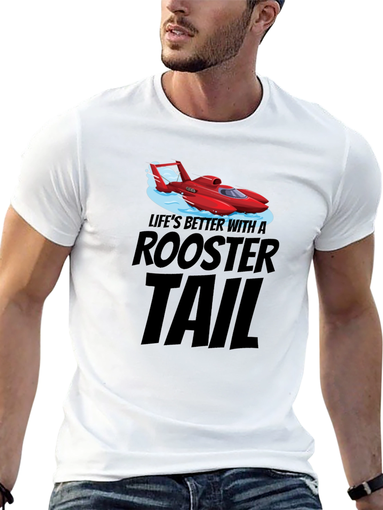Rooster Tail Graphic T-Shirt