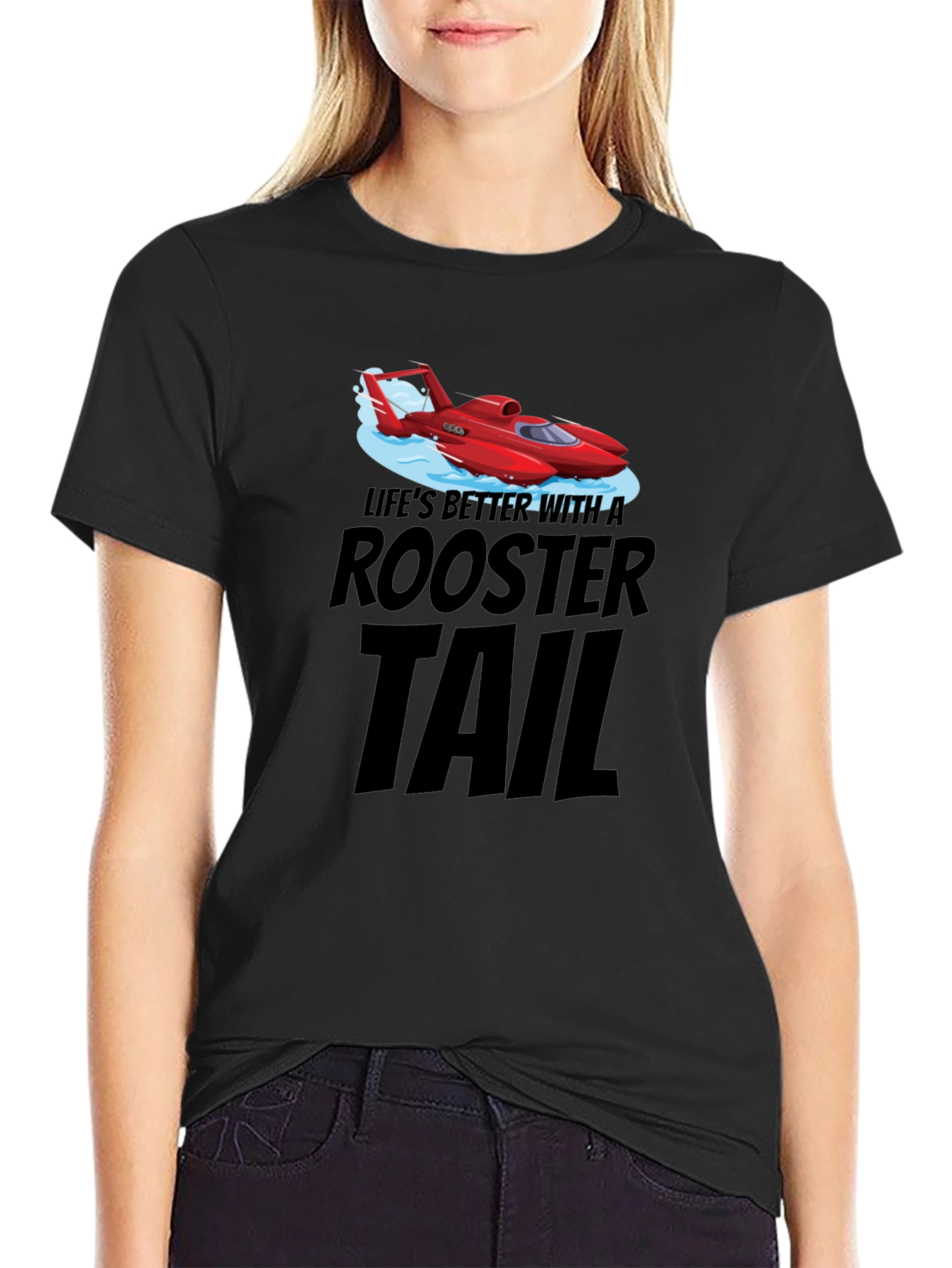 Rooster Tail Graphic T-Shirt