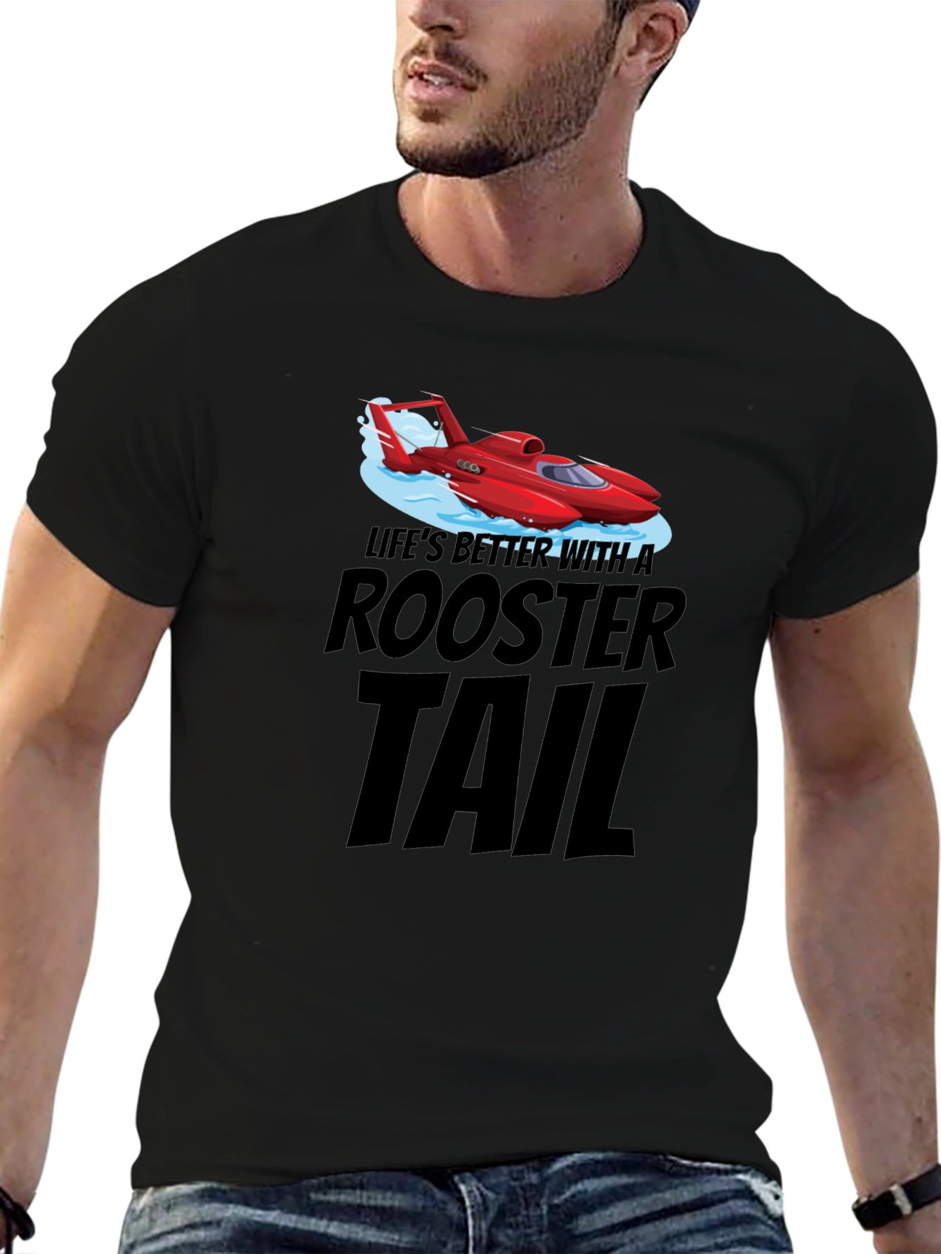Rooster Tail Graphic T-Shirt