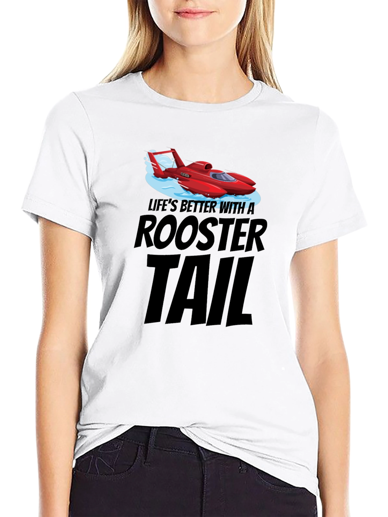 Rooster Tail Graphic T-Shirt