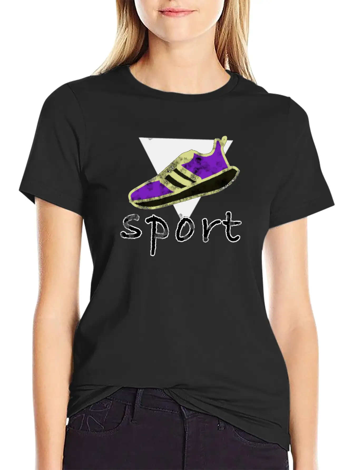 Sport Shoe Running Basic Graphic T-Shirt – Daily Comfort In Soft Cotton