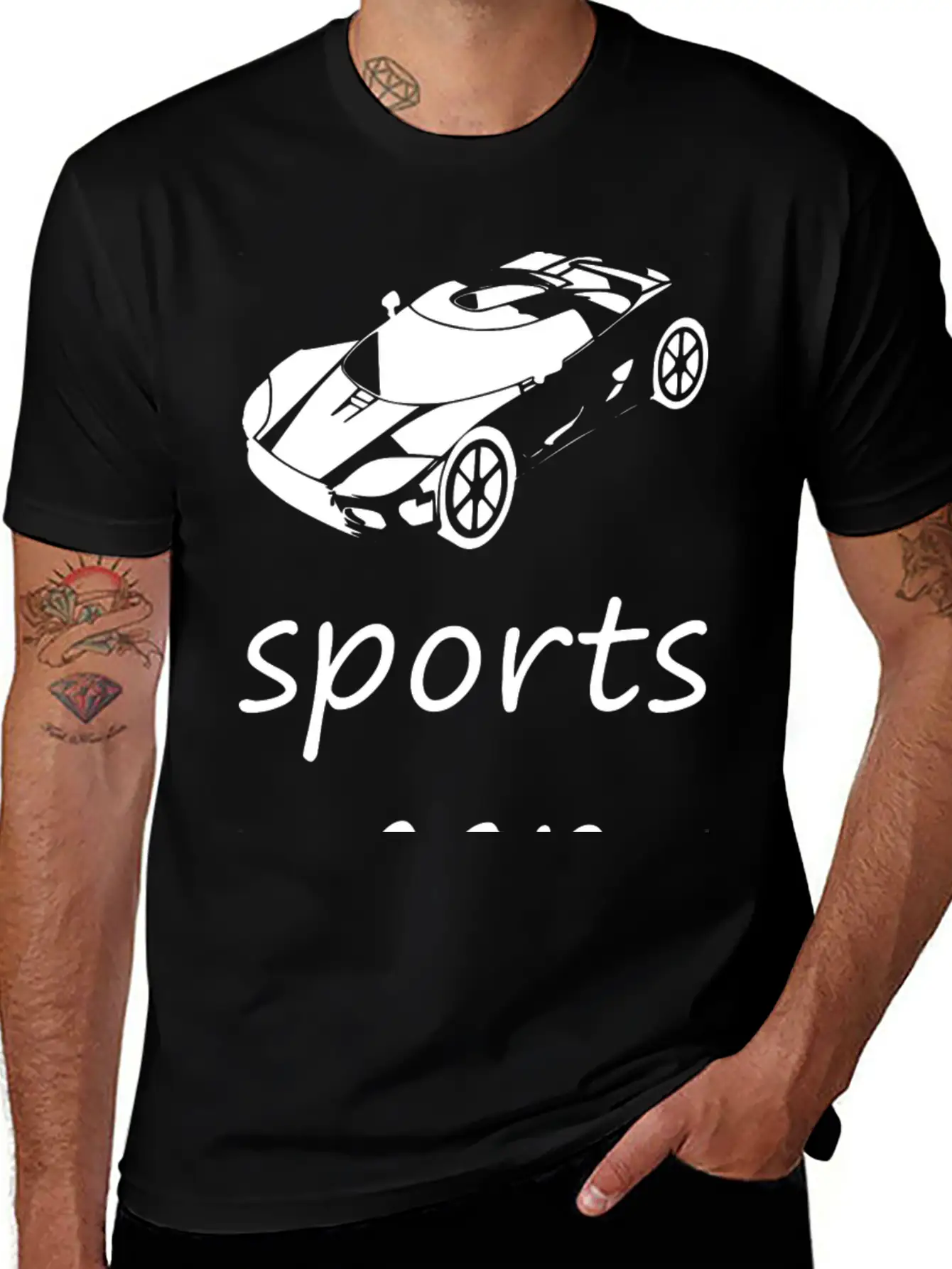 Sports Car Basic Graphic T-Shirt – Daily Comfort In Soft Cotton