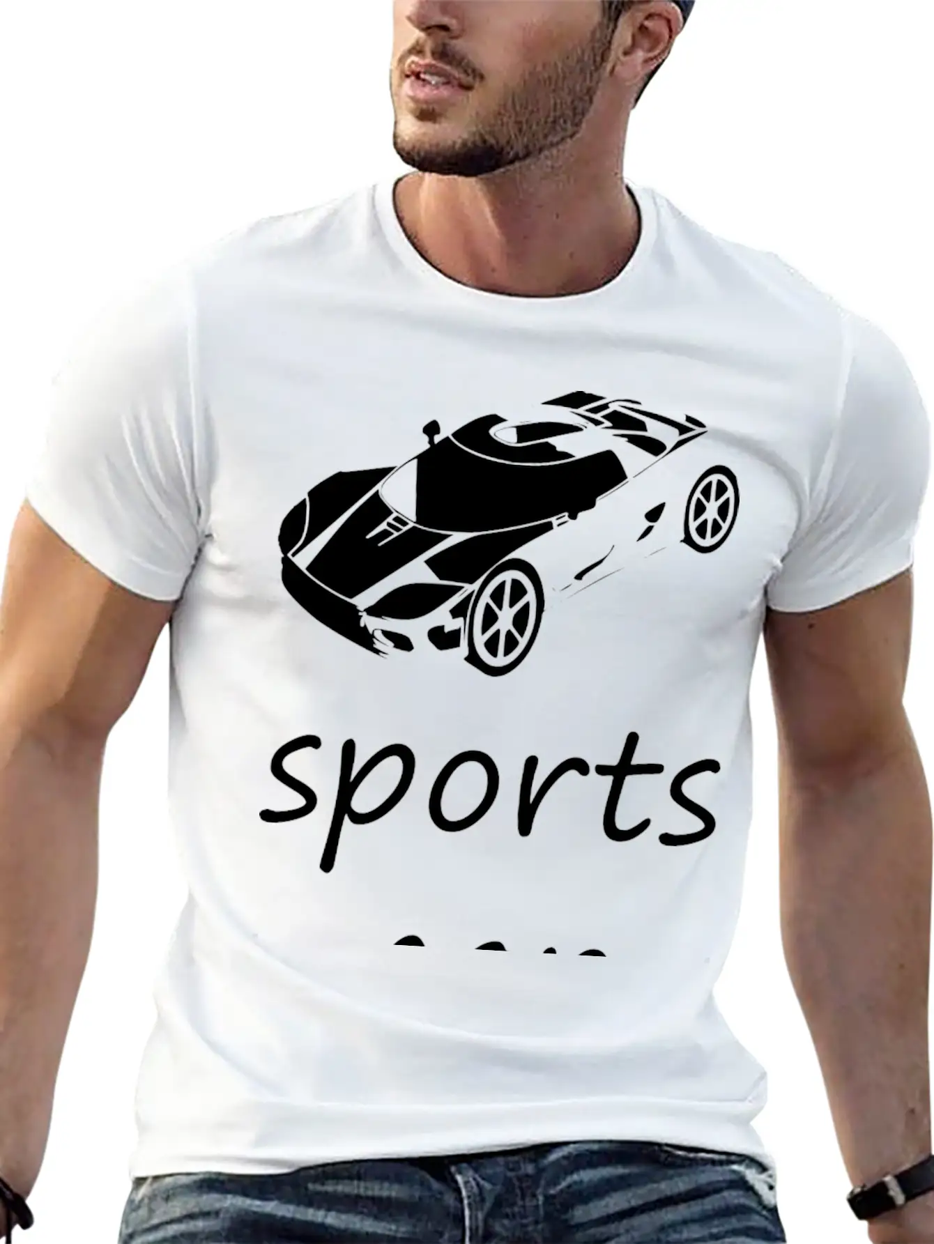 Sports Car Basic Graphic T-Shirt – Daily Comfort In Soft Cotton