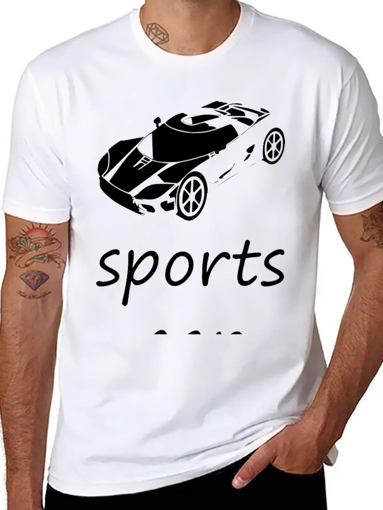 Sports Car Basic Graphic T-Shirt – Daily Comfort In Soft Cotton