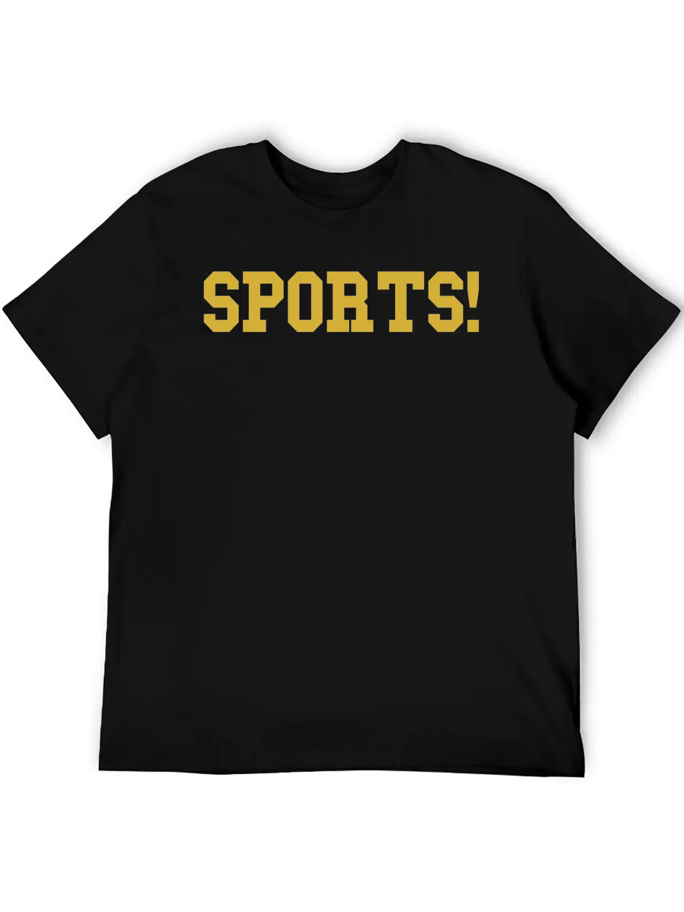 Sports Gold Essential Cotton Tee For Daily Outfits – Unisex Style